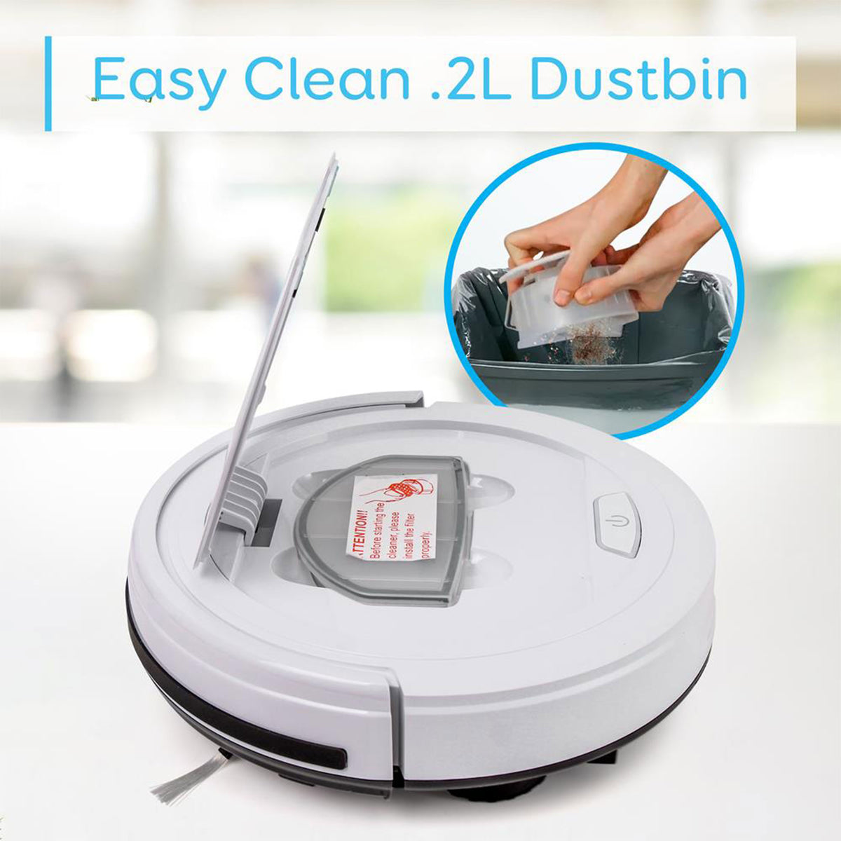 Pure Clean Smart Automatic Robot Vacuum, Vacuum Cleaner for Home,Gray(For Parts) - VMInnovations