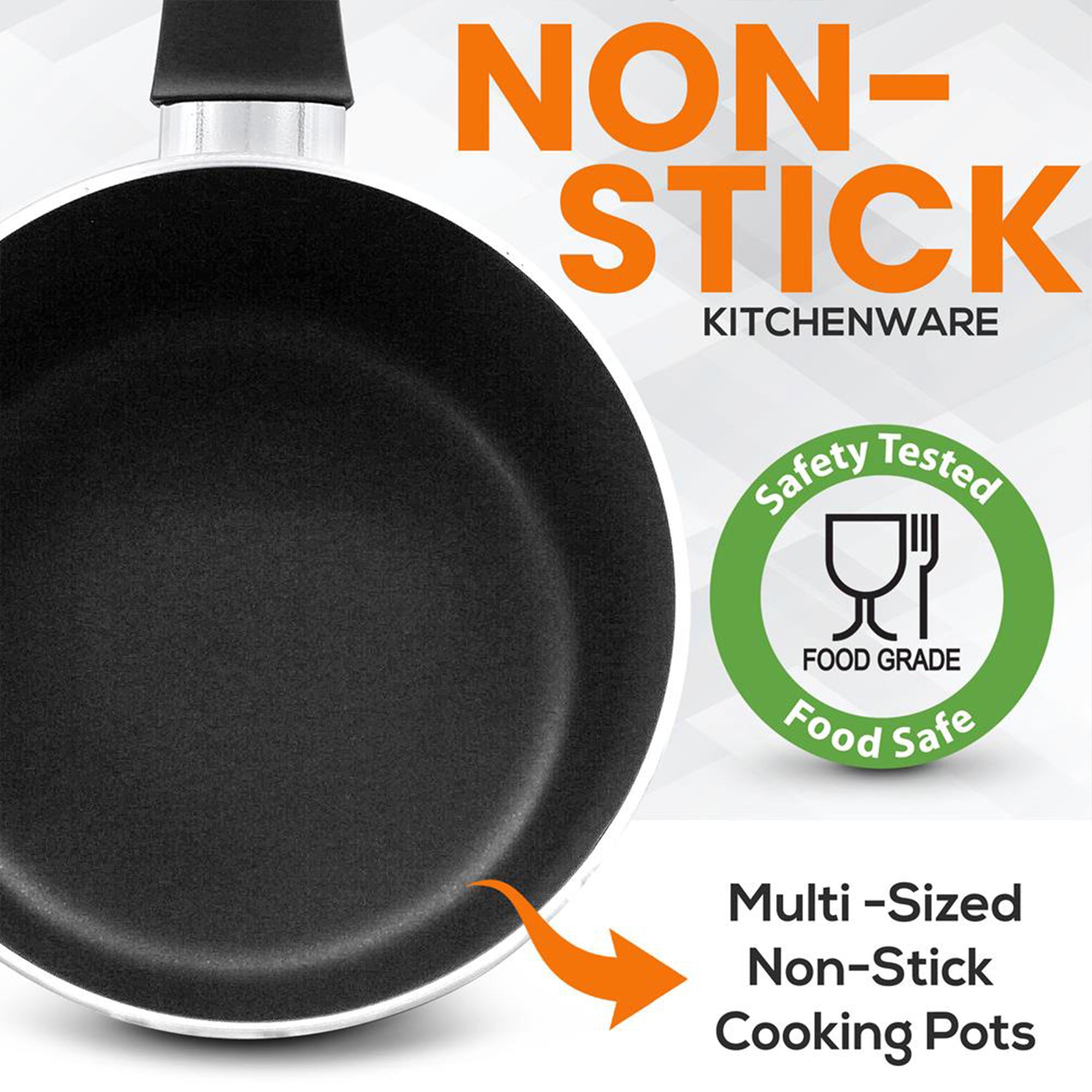 SereneLife 11 Piece Pots and Pans Non Stick Chef Kitchenware Cookware Set, Gold - VMInnovations
