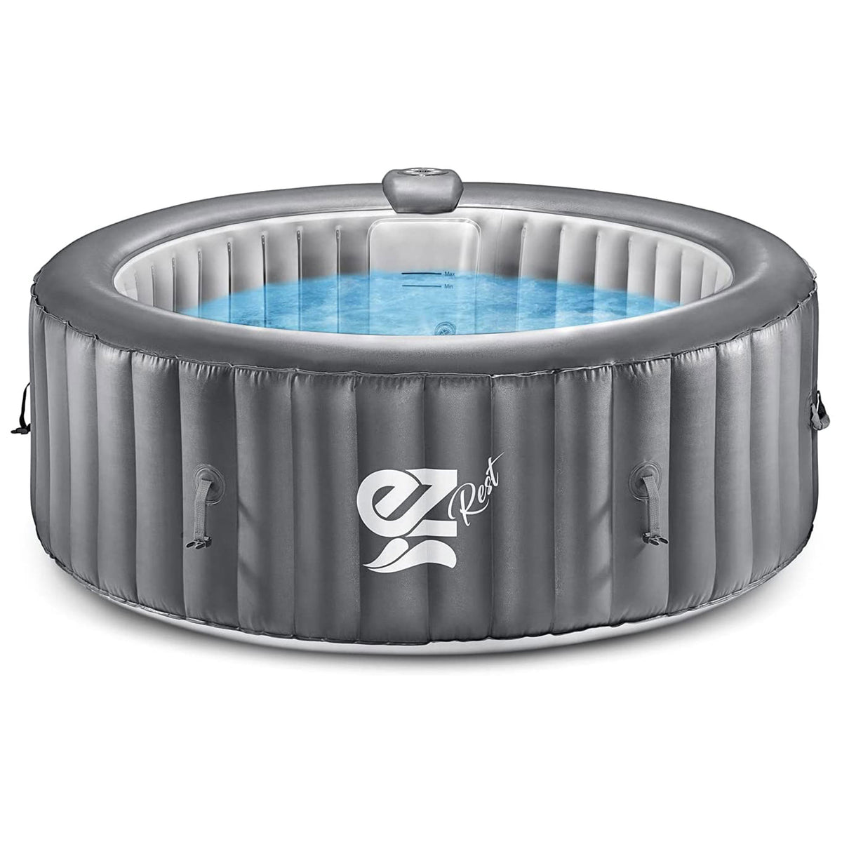 SereneLife 71 Inch Wide 25 Inch Tall 4 Person Inflatable Heated Pool w/ Remote