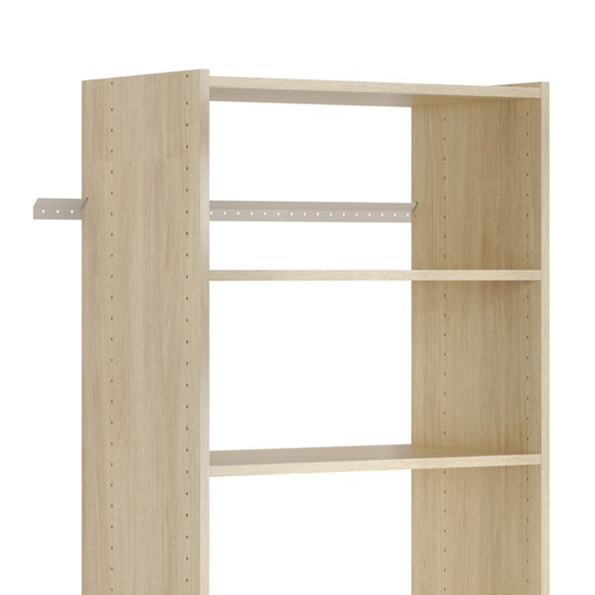 Easy Track Essential Shoe Tower Storage System and Organizer Kit, Honey Blonde - VMInnovations