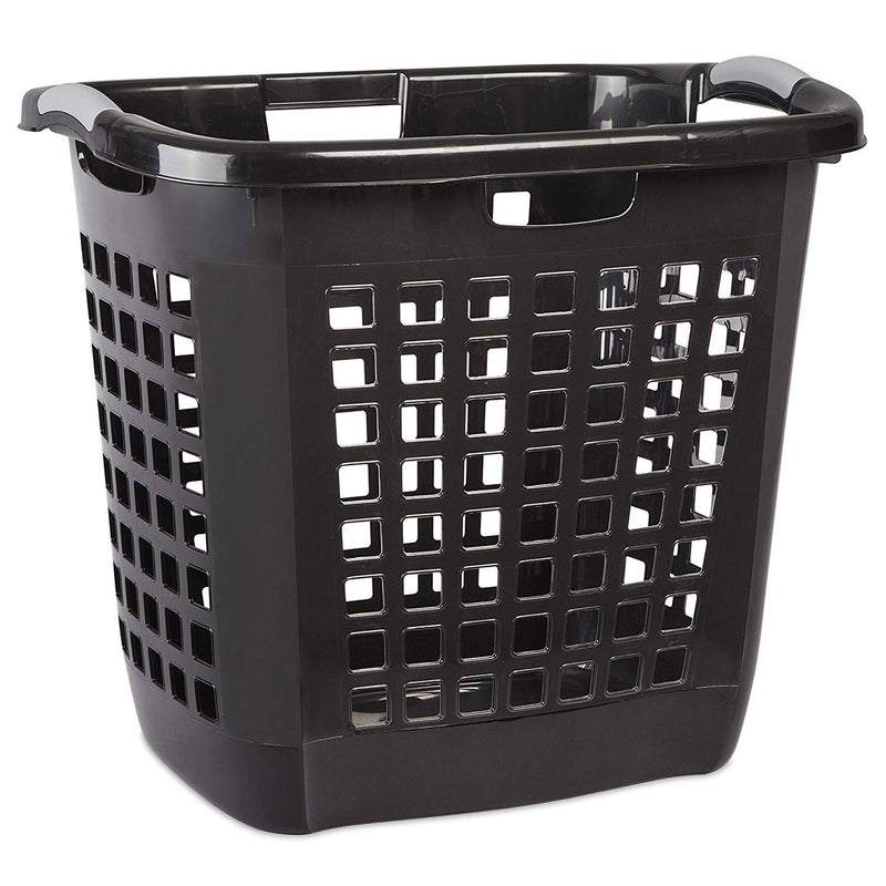 Sterilite Ultra Easy Carry Dirty Clothes Laundry Basket Hamper, Black (16 Pack)