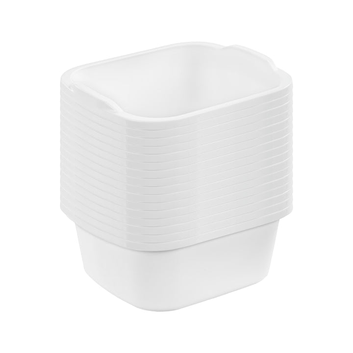 Sterilite Durable Reinforced Plastic 12 Quart Kitchen Dishpan, White (16 Pack)