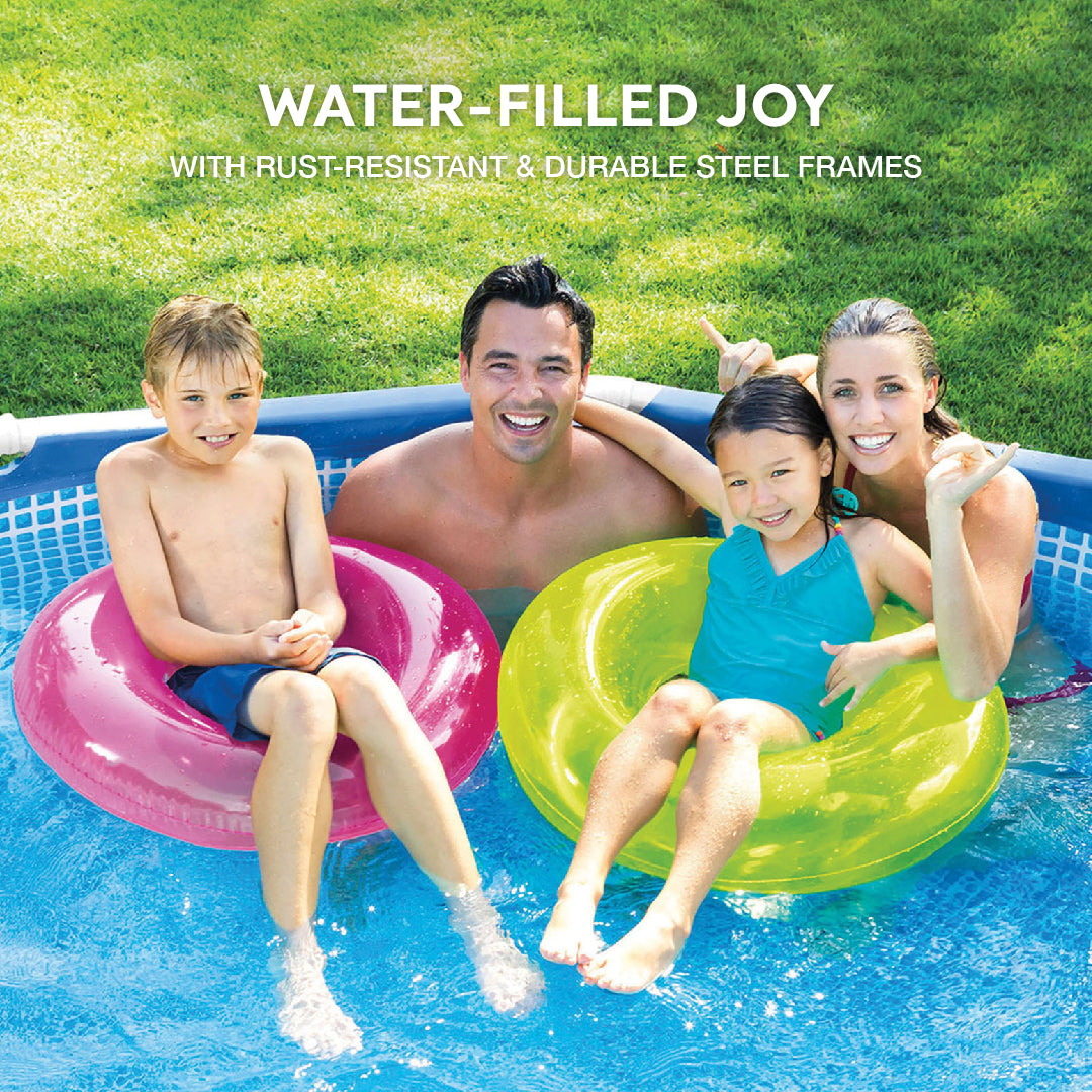 Intex 28206EH 10' x 30" Above Ground Frame Beachside Swimming Pool with Canopy - VMInnovations