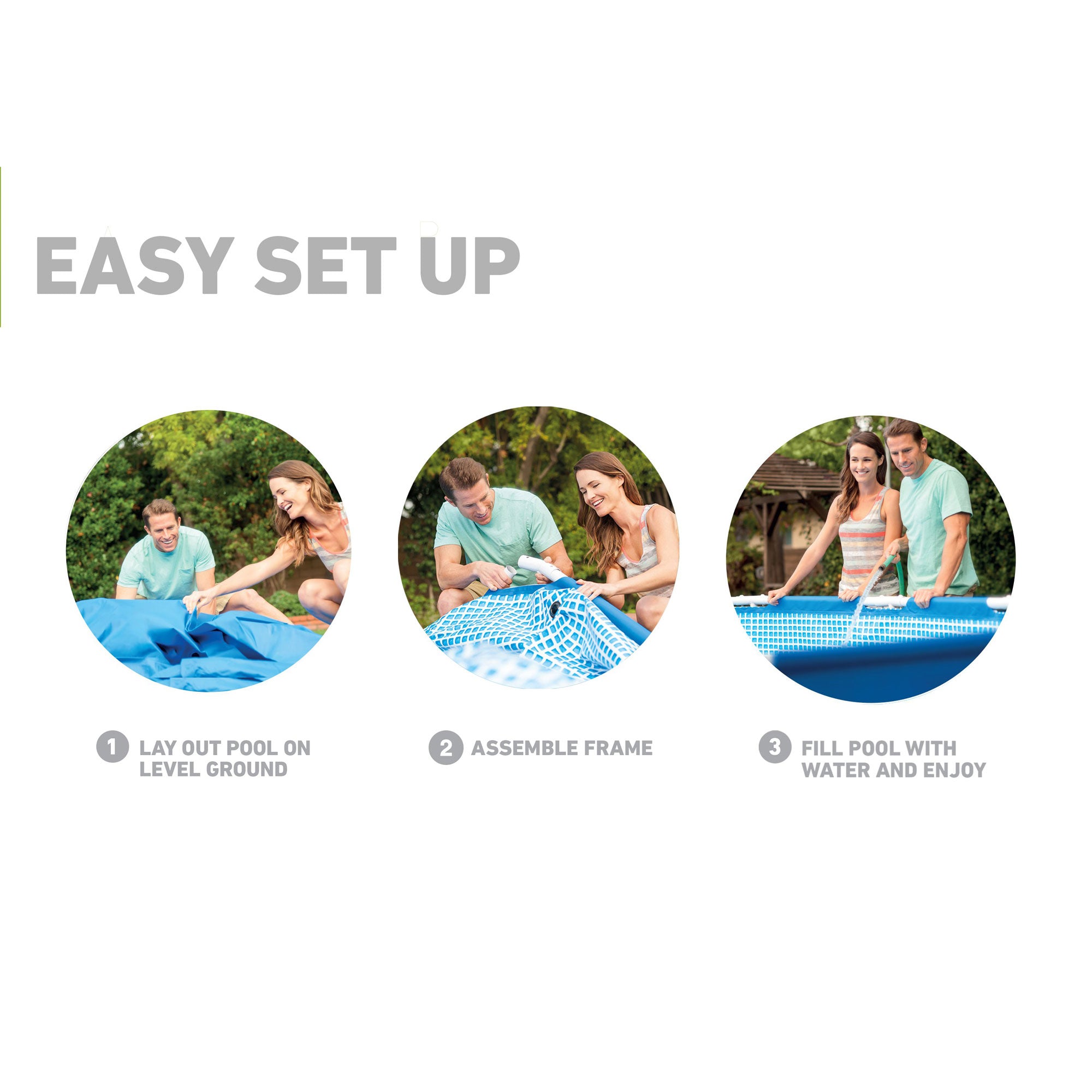 Intex 12 x 30 Metal Frame Set Swimming Pool w/ Filter Pump (Open Box) (2 Pack) - VMInnovations
