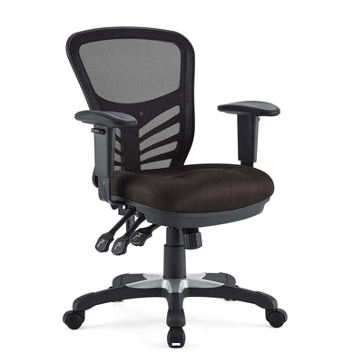 Modway Articulate Mesh Office Chair, Adjustable from 19.5 to 24 Inches, Brown