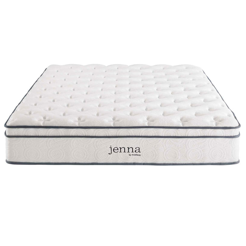 Modway Jenna 14 Inch Quilted Pillow Top Innerspring Mattress, California King