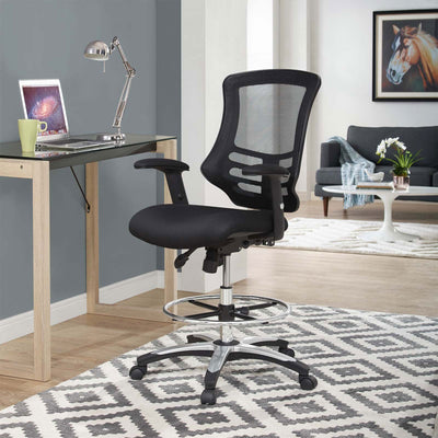 Modway Calibrate Mesh Office Chair, Adjustable from 23 to 30.5 Inches, Black