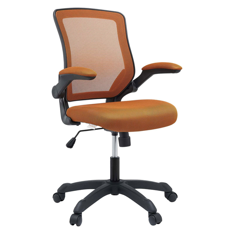 Modway Veer Mesh Fabric Office Chair, Adjustable from 17.5 to 21.5 Inches, Tan