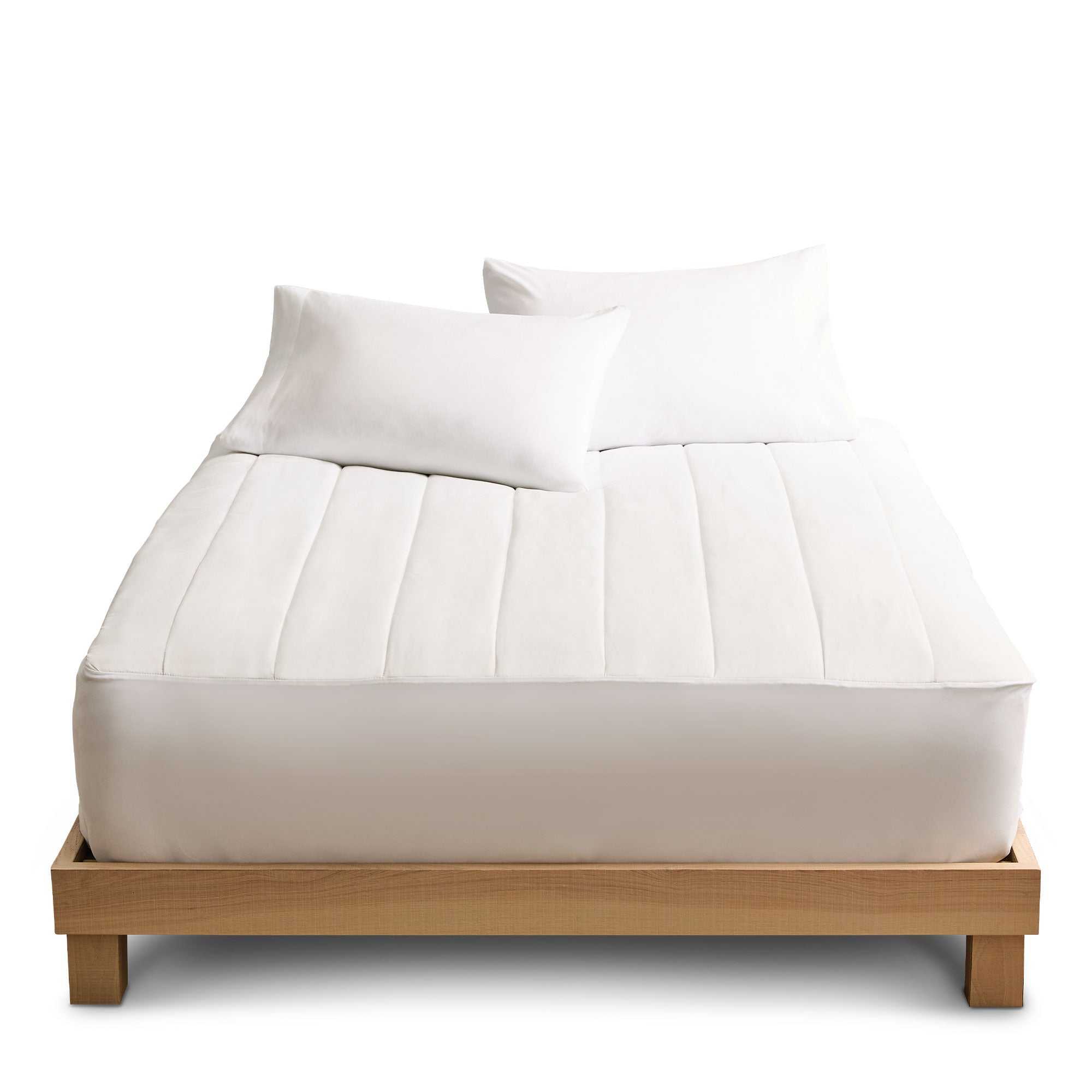 Sunbeam Vertical Quilt Heated Mattress Pad w/ Digital Display Controllers (Used) - VMInnovations