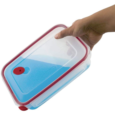 Sterilite 03426604 16 Cup Rectangle UltraSeal Food Storage Container, Red 16 Ct