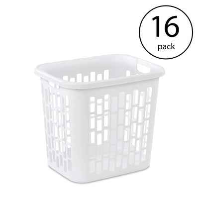 Sterilite Ultra Easy Carry Plastic Dirty Clothes Laundry Basket Hamper (16 Pack)