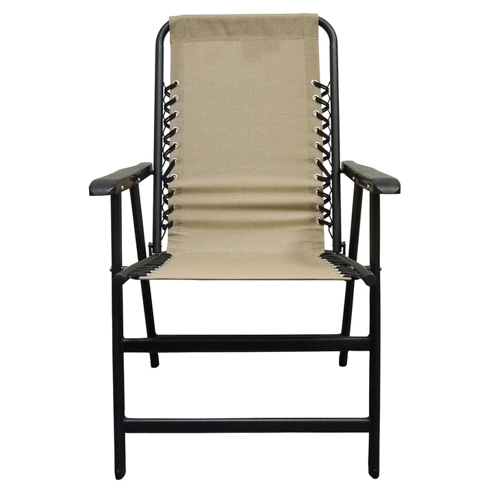 Caravan Canopy Infinity Suspension Portable Folding Sports Chair, Regular, Beige - VMInnovations