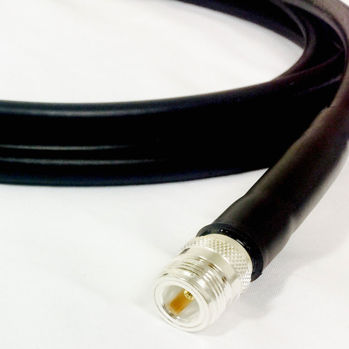 Custom Cable Connection 10 Foot Male to Female Low Loss Cable for Outdoor Use