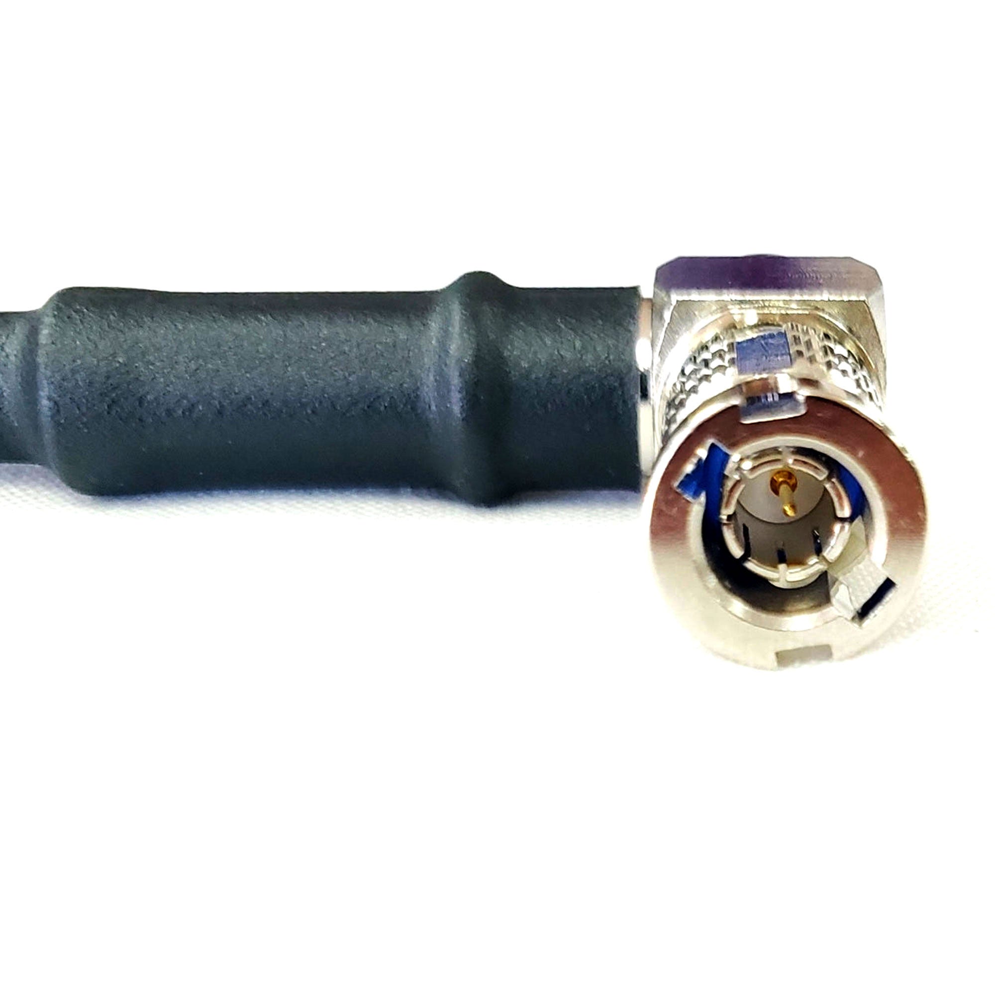 Custom Cable Connection 2 Foot Male to Micro BNC Right Angle Video Adapter Cable