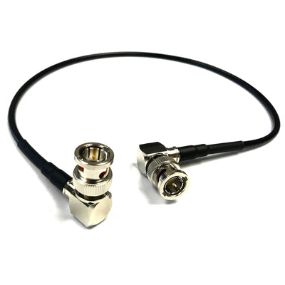 Custom Cable Connection 115263-1-12G BNC Right Angle Male to Male Cable, 1 Foot