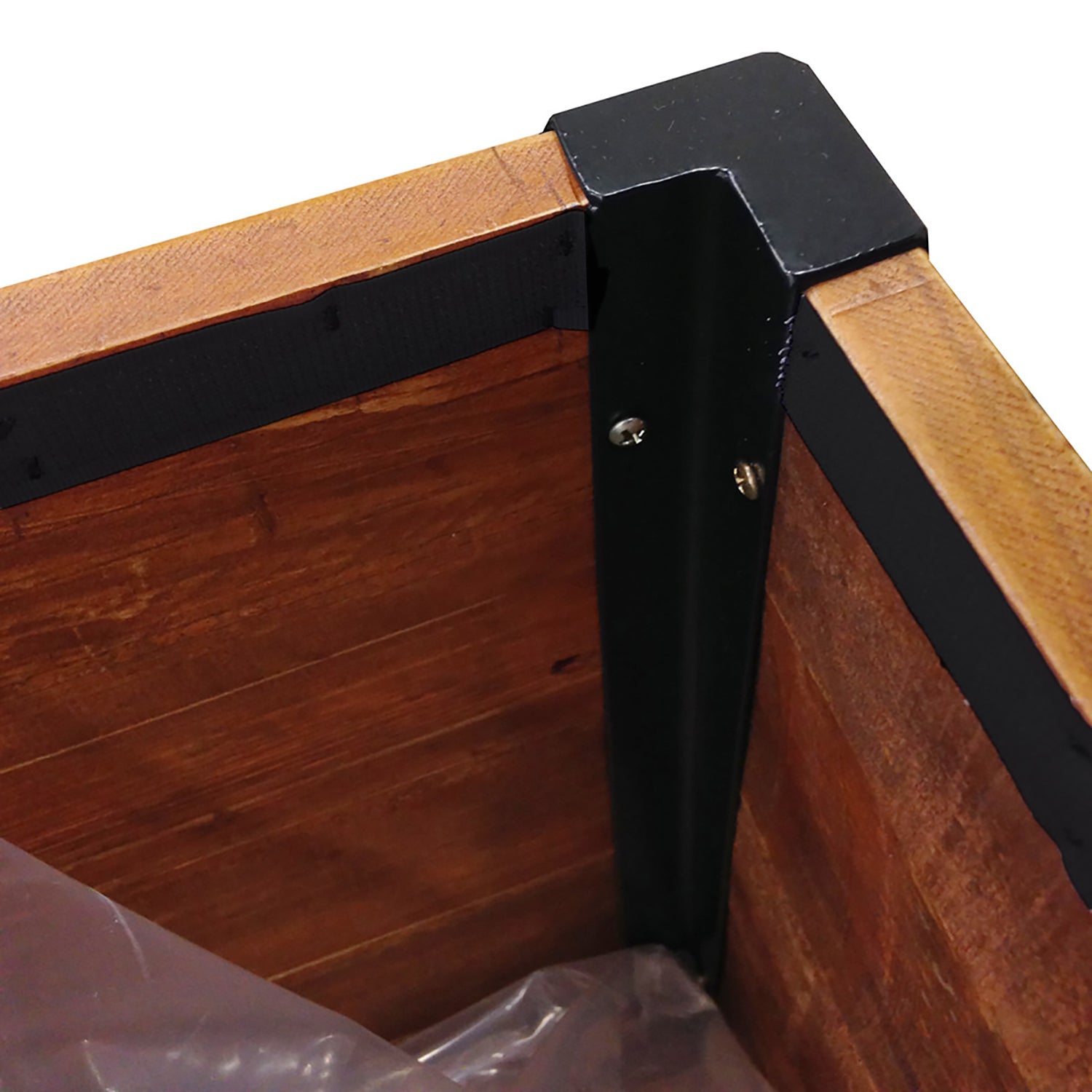 Grapevine 30 Inch Wood Square Urban Garden Raised Planter Box with Liner