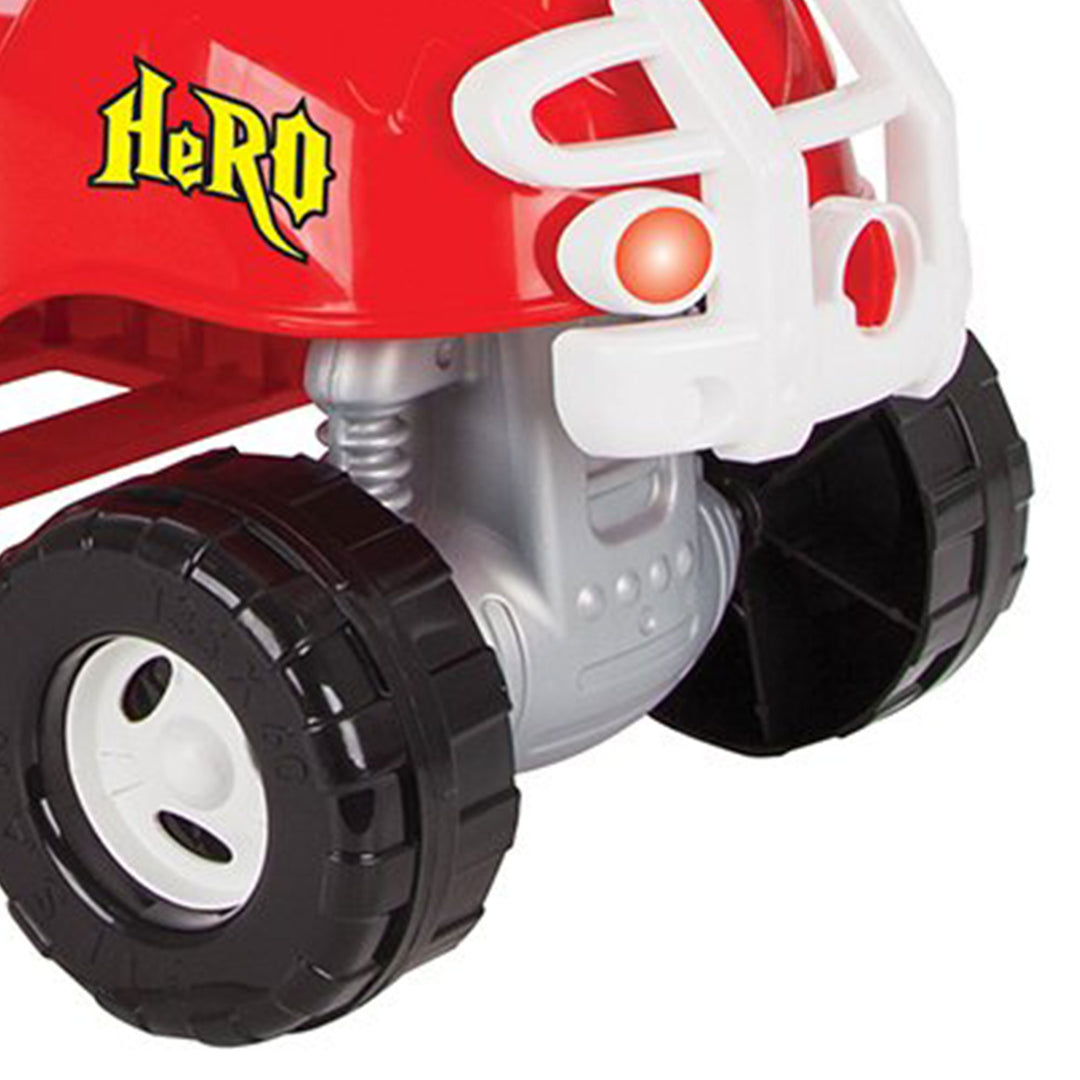 Pilsan Hero ATV Pedalless Ride On Kids Toy w/ Horn for Ages 36 Months & Up, Red - VMInnovations