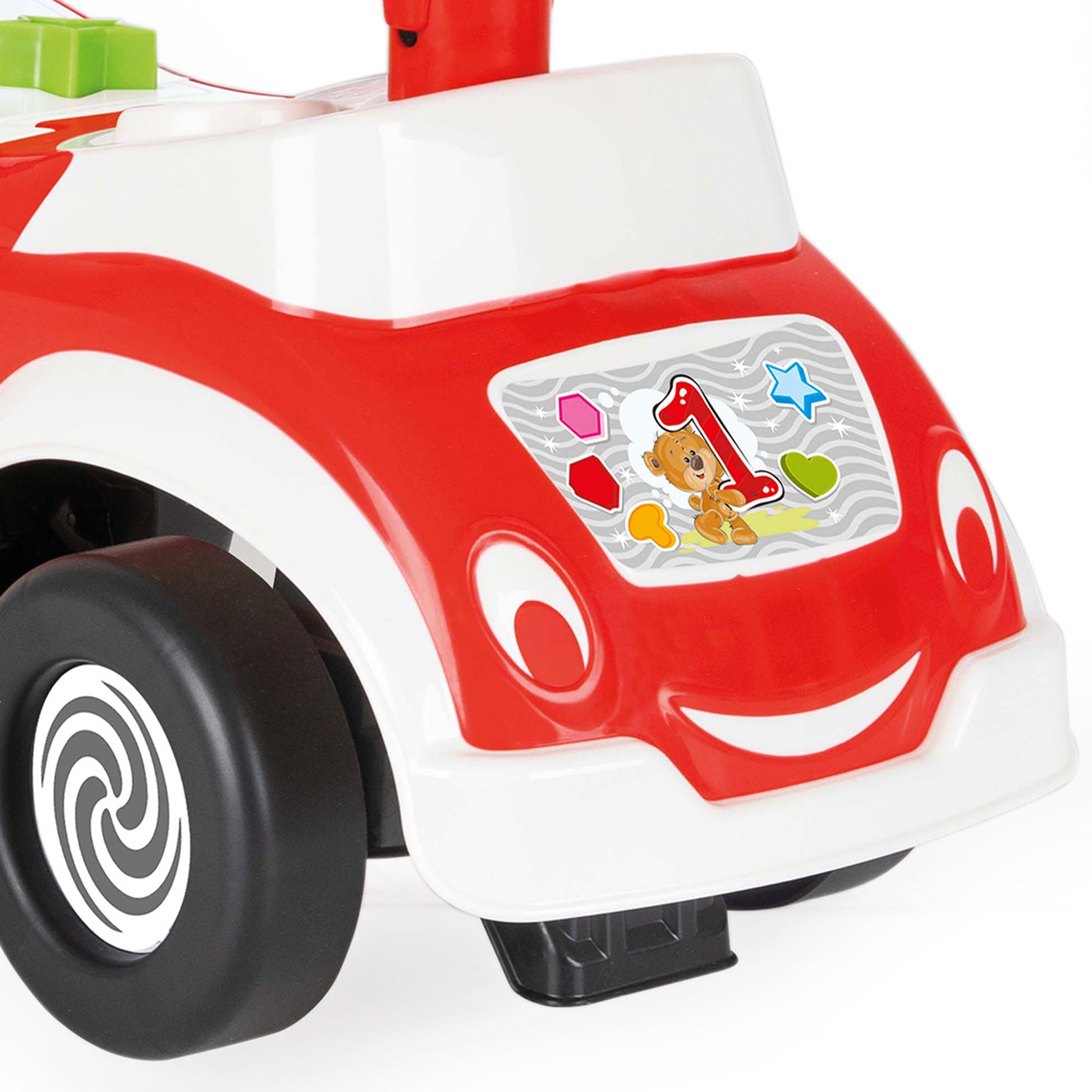 Pilsan First Push Car w/ Shapes for Toddlers Ages 1 & Up, Red & Yellow (Used) - VMInnovations