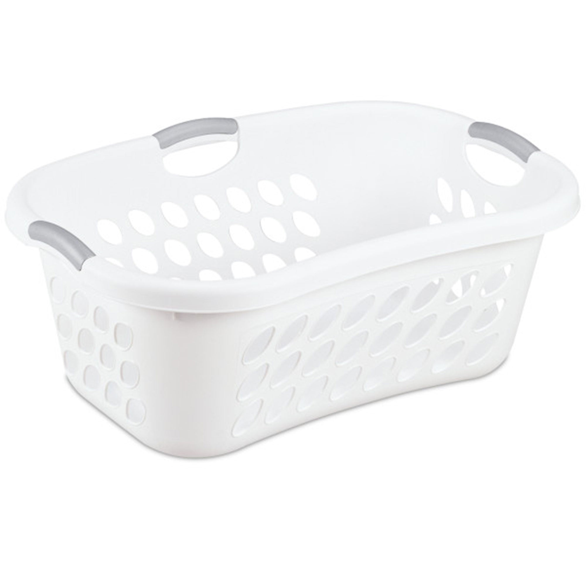 Sterilite Ultra HipHold 1.25 Bushel Plastic Clothes Laundry Basket Bin (6 Pack) - VMInnovations