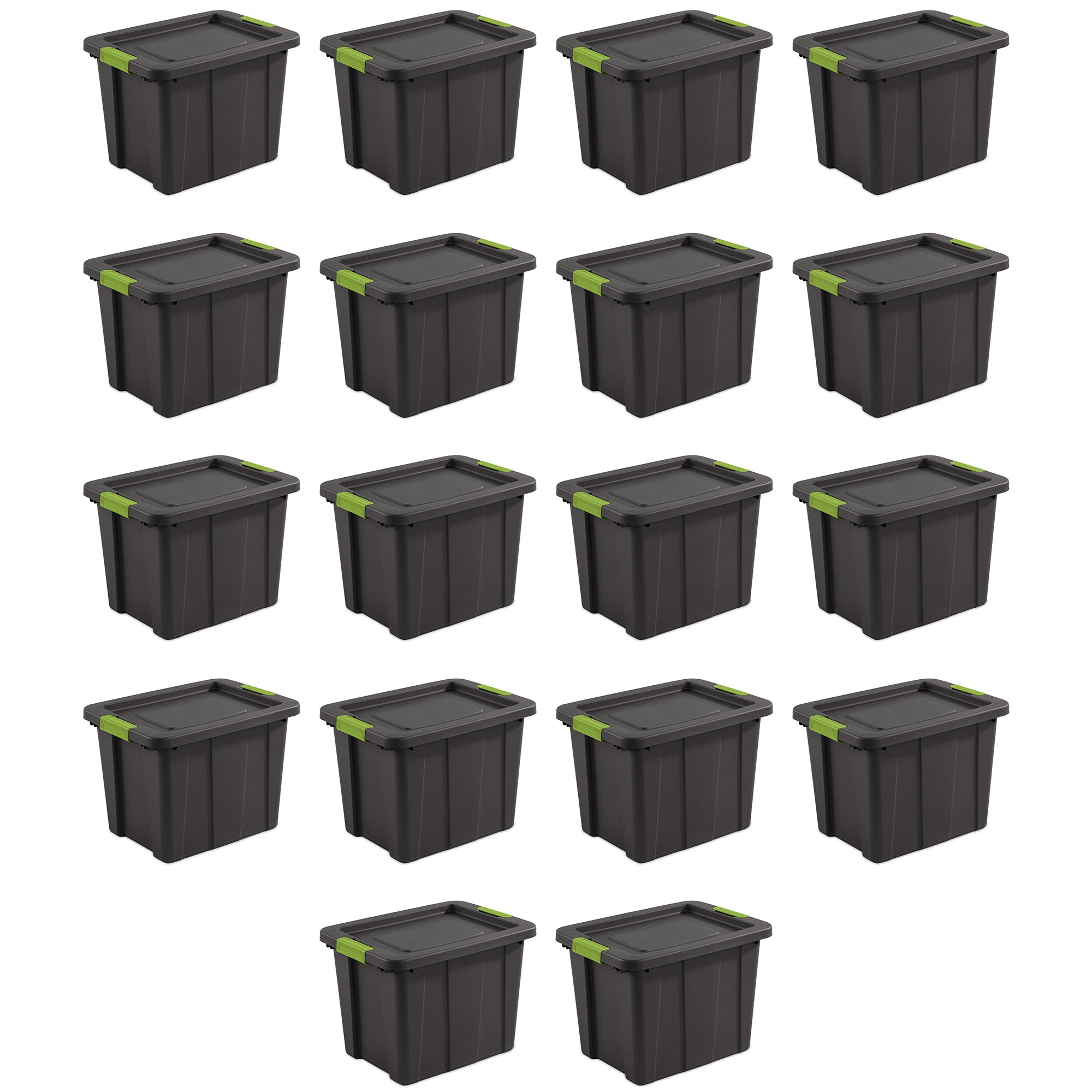 Sterilite Tuff1 Latching 18 Gallon Plastic Storage Container & Lid (18 Pack) - VMInnovations