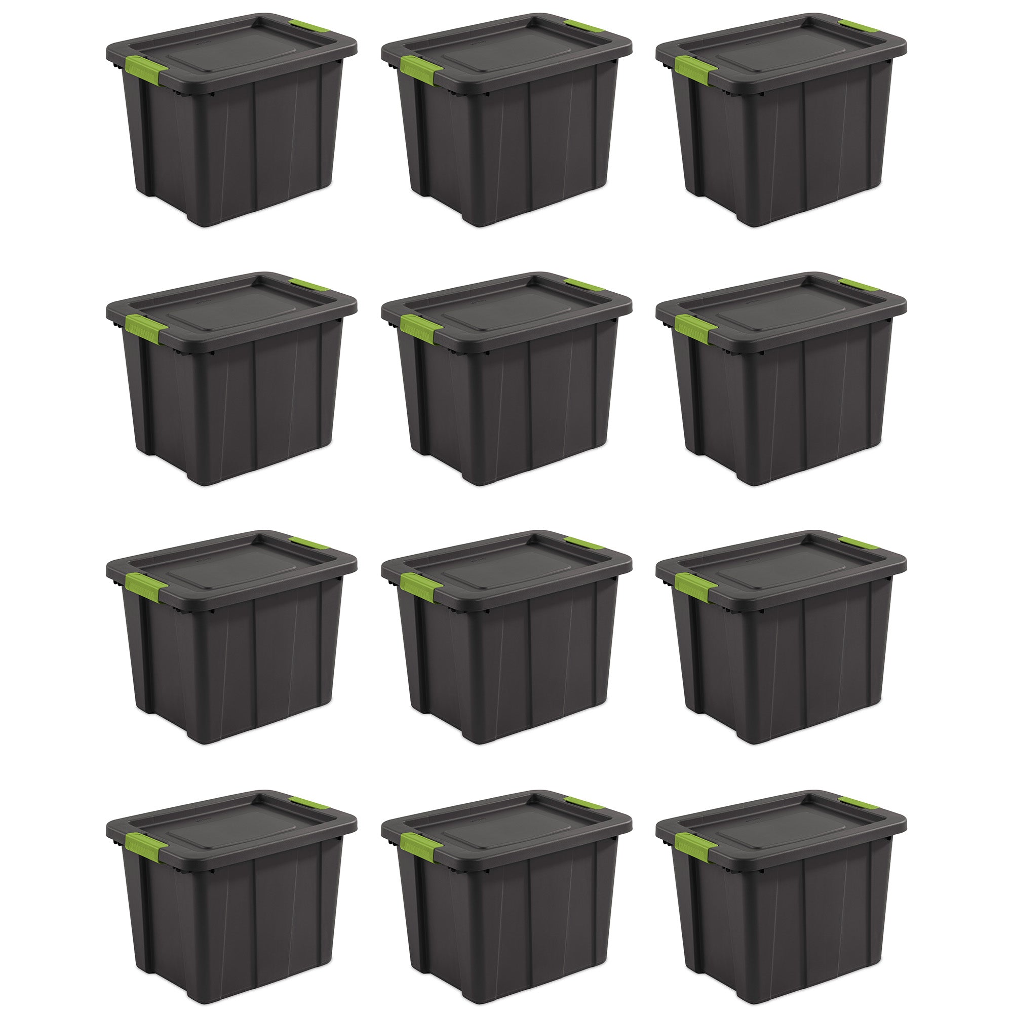 Sterilite Tuff1 Latching 18 Gallon Plastic Storage Container & Lid (12 Pack) - VMInnovations