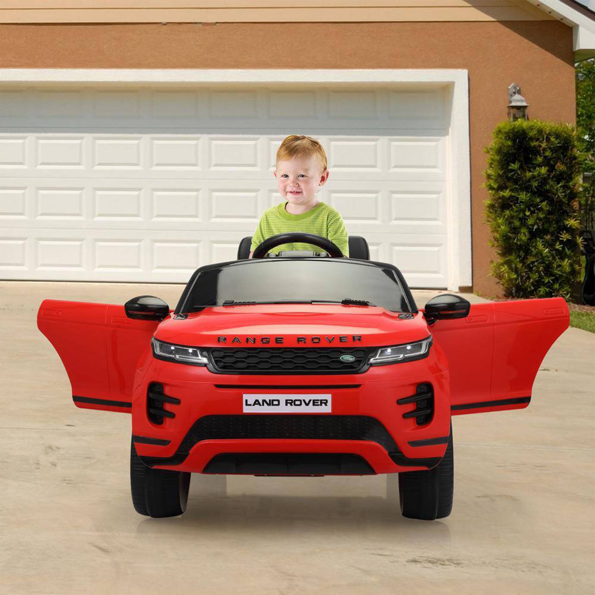 12V Kids Electric Battery Powered Licensed Land Rover Ride On Toy, Red(Open Box) - VMInnovations