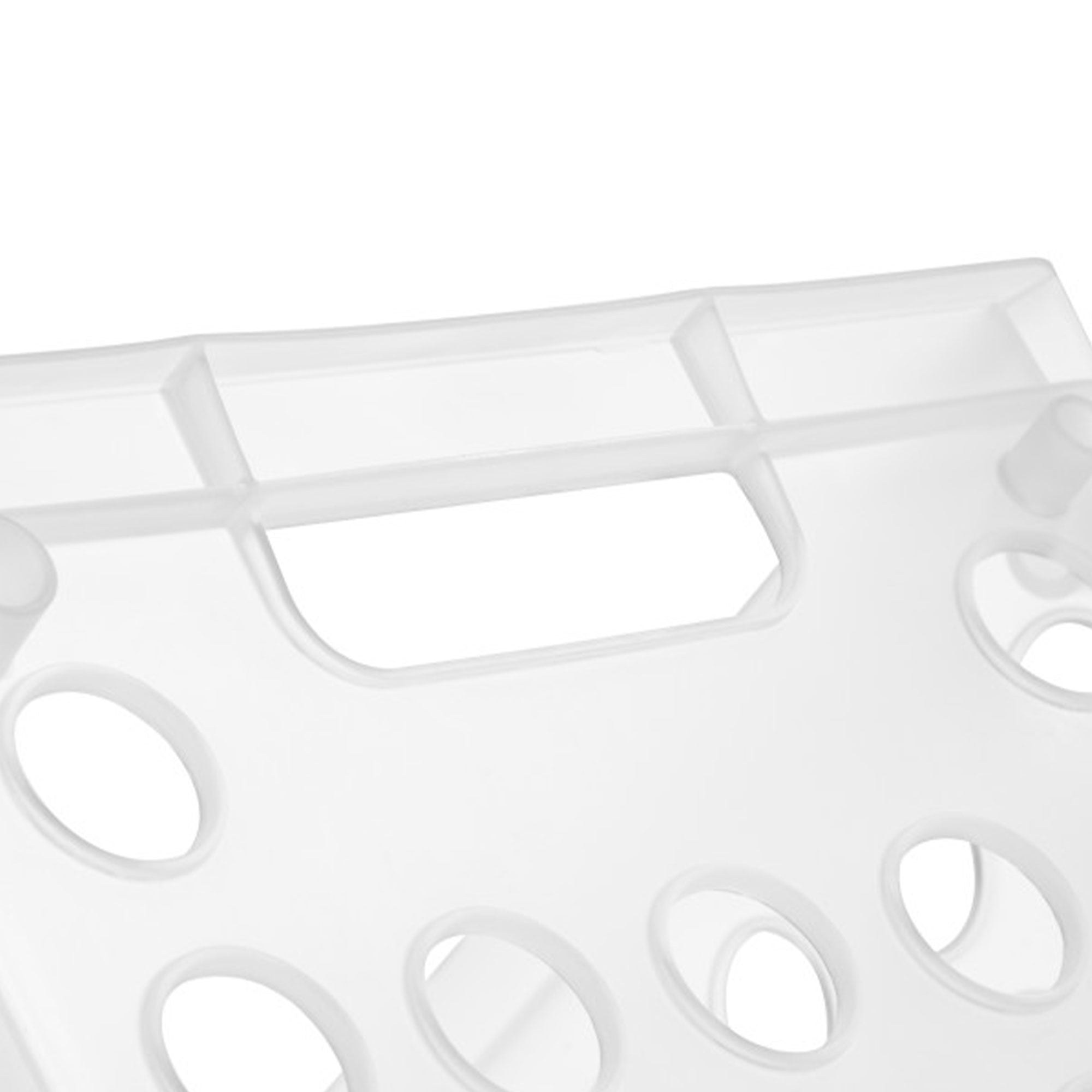 Sterilite Convenient Mini Square Small Storage Organizing Crate, Clear (12 Pack) - VMInnovations