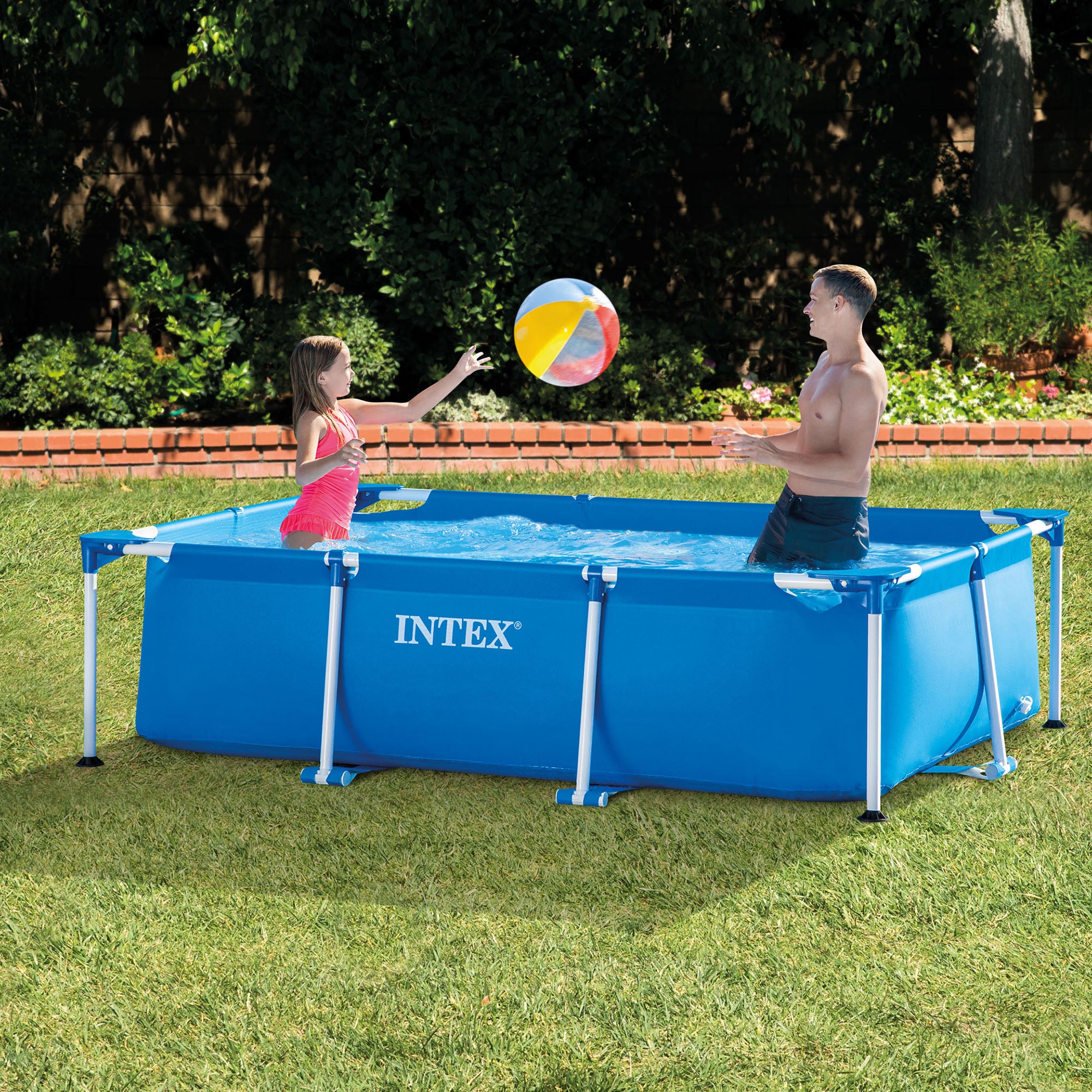 Intex 8.5ft x 5.3ft x 26In Rec. Frame Swimming Pool(2) & Intex 530GPH PoolFilter