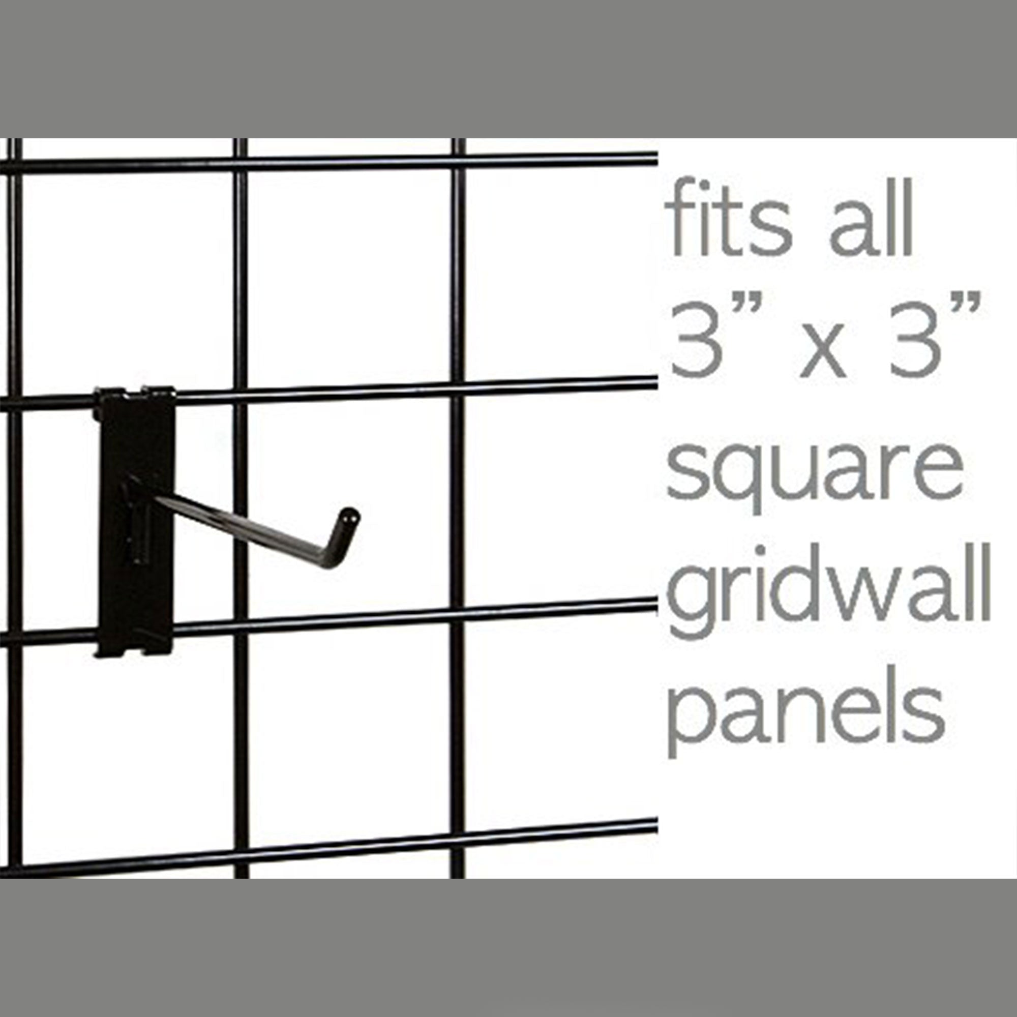 Only Garment Racks 4" Gridwall Hook-25 Pack & 6" Gridwall Hook-25 Pack(Open Box) - VMInnovations