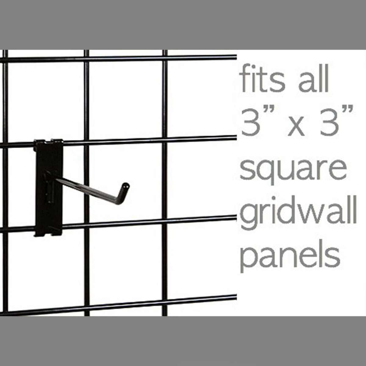 Only Garment Racks 4 In Gridwall Hook (25 Pack) and 6 In Gridwall Hook (25 Pack)
