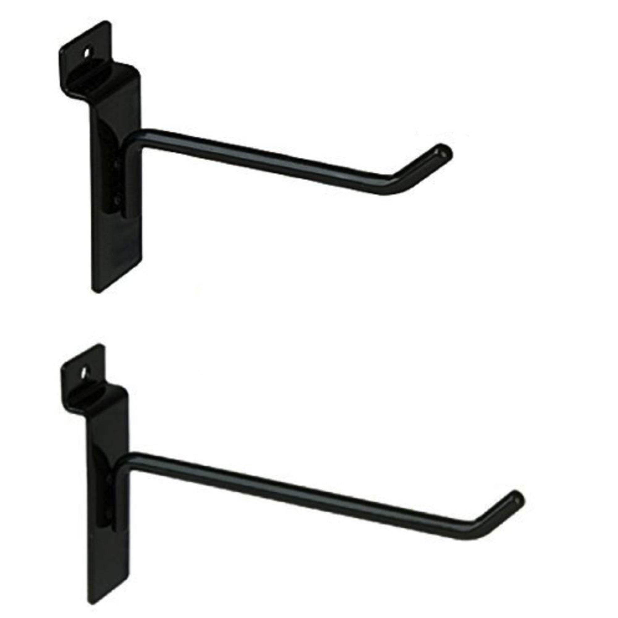 Only Garment Racks Hooks for Slatwall Panels, 4in 25-Pk & 6in 25-Pk (Open Box)