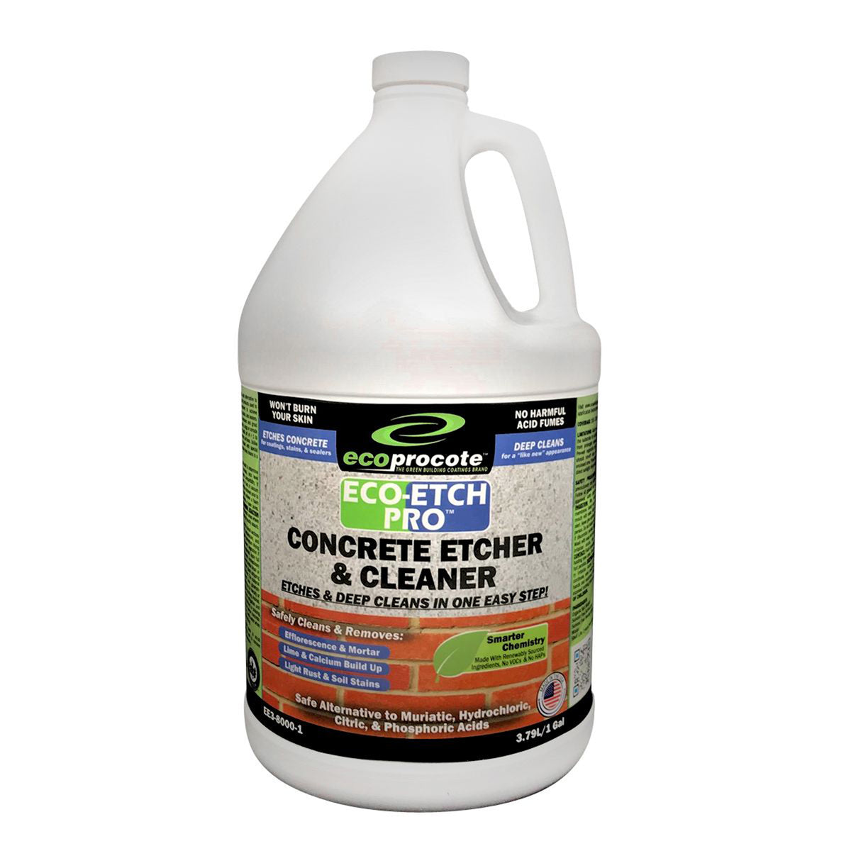 EcoProCote Acri Soy Wood Floor & Concrete Sealer & Eco-Etch Pro Etcher & Cleaner