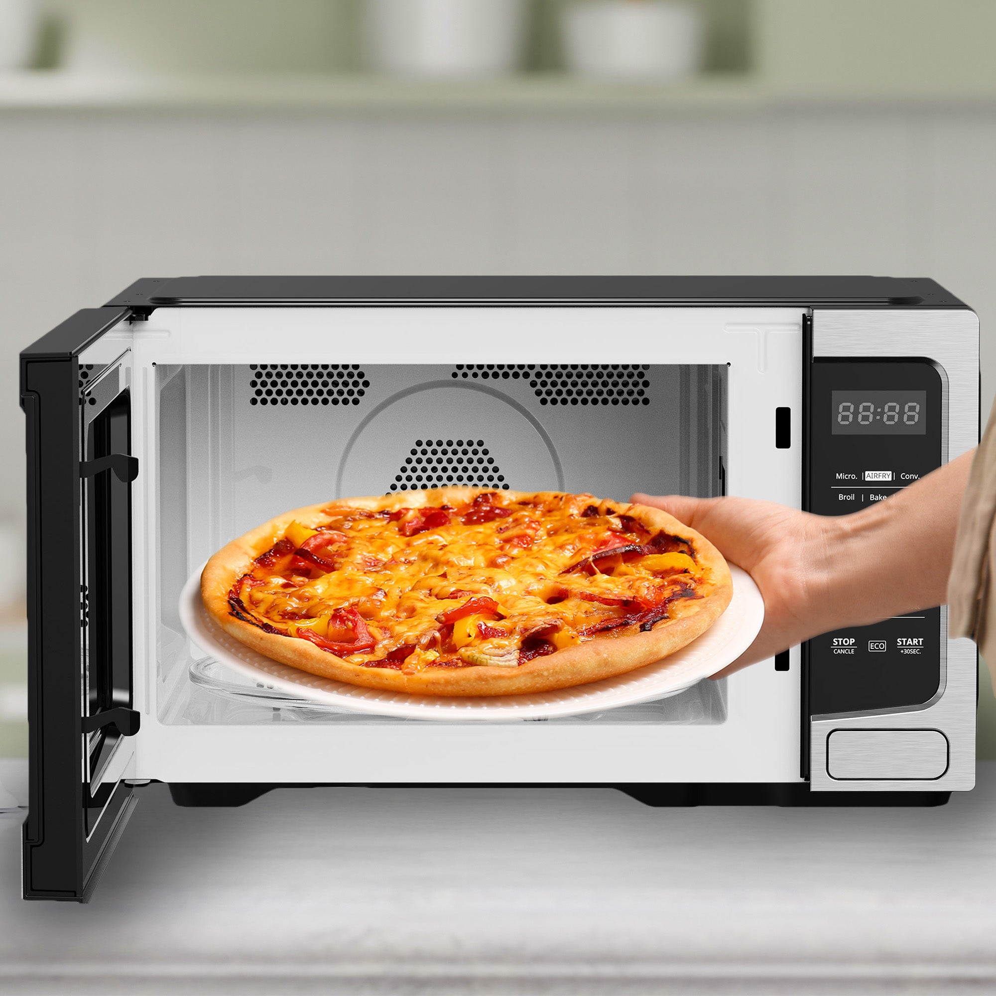 Black and Decker 5-In-1 Countertop Microwave with Air Fryer (Open Box) - VMInnovations