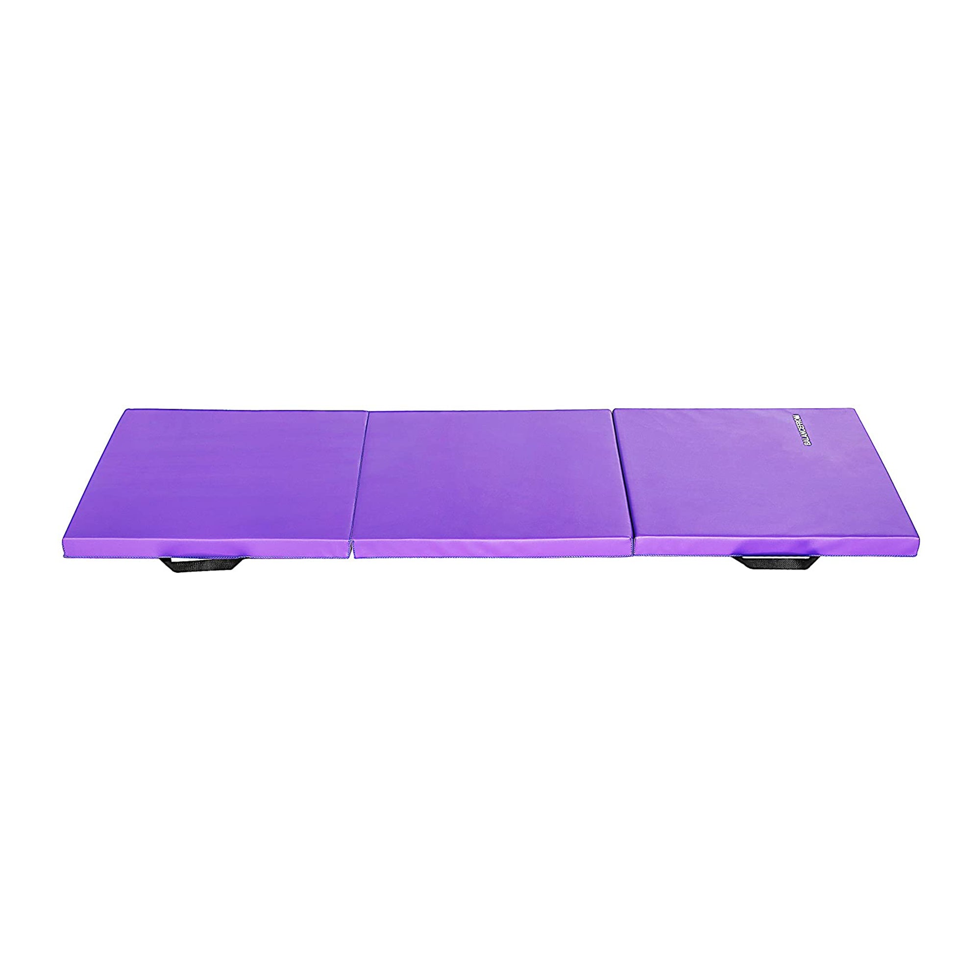 Fitness GoGym 6x2ft Folding 3 Panel Exercise Mat w/Handles, Purple (Used)