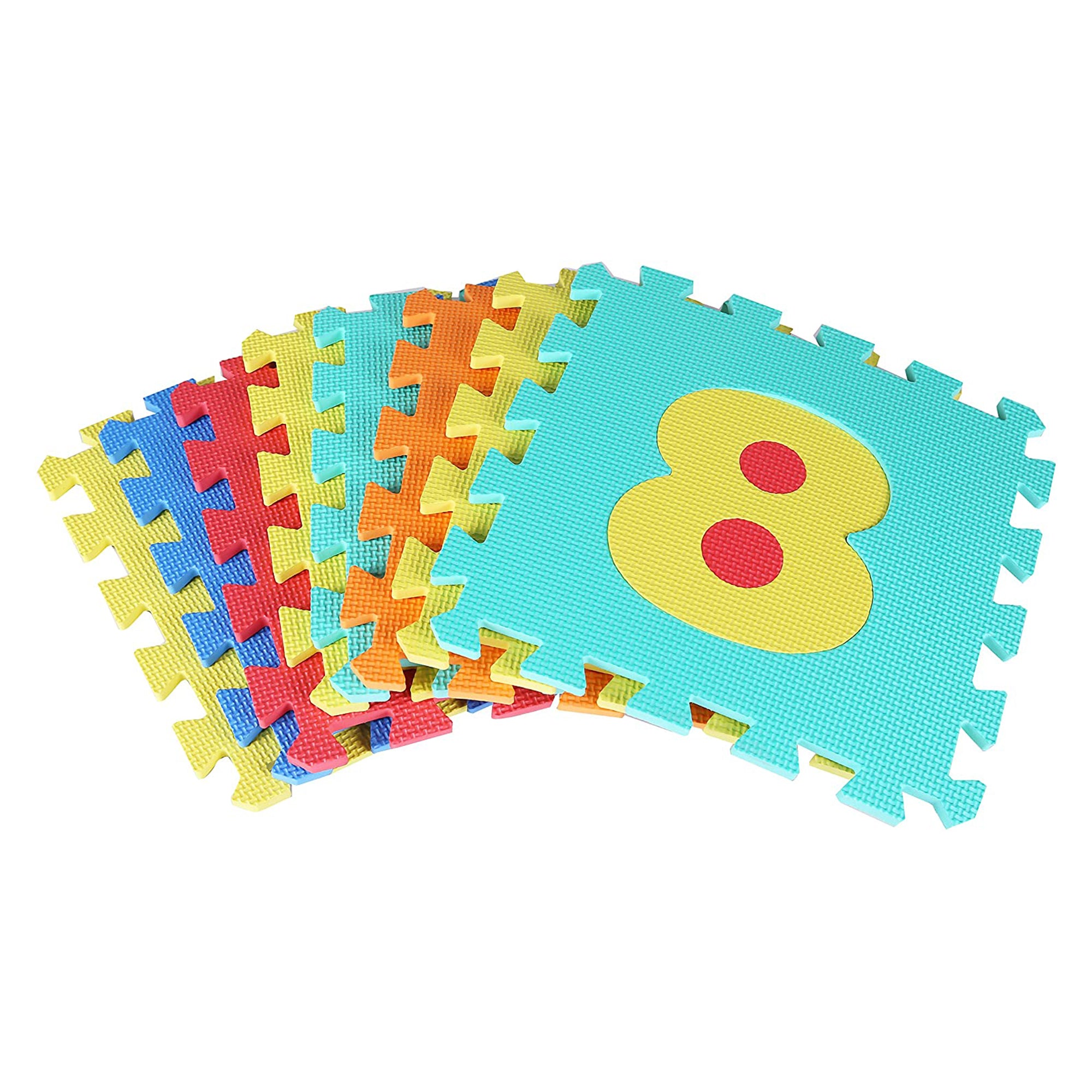 BalanceFrom 9 Color Thick Letter Puzzle Foam Exercise Play Mats, 36 (Open Box) - VMInnovations
