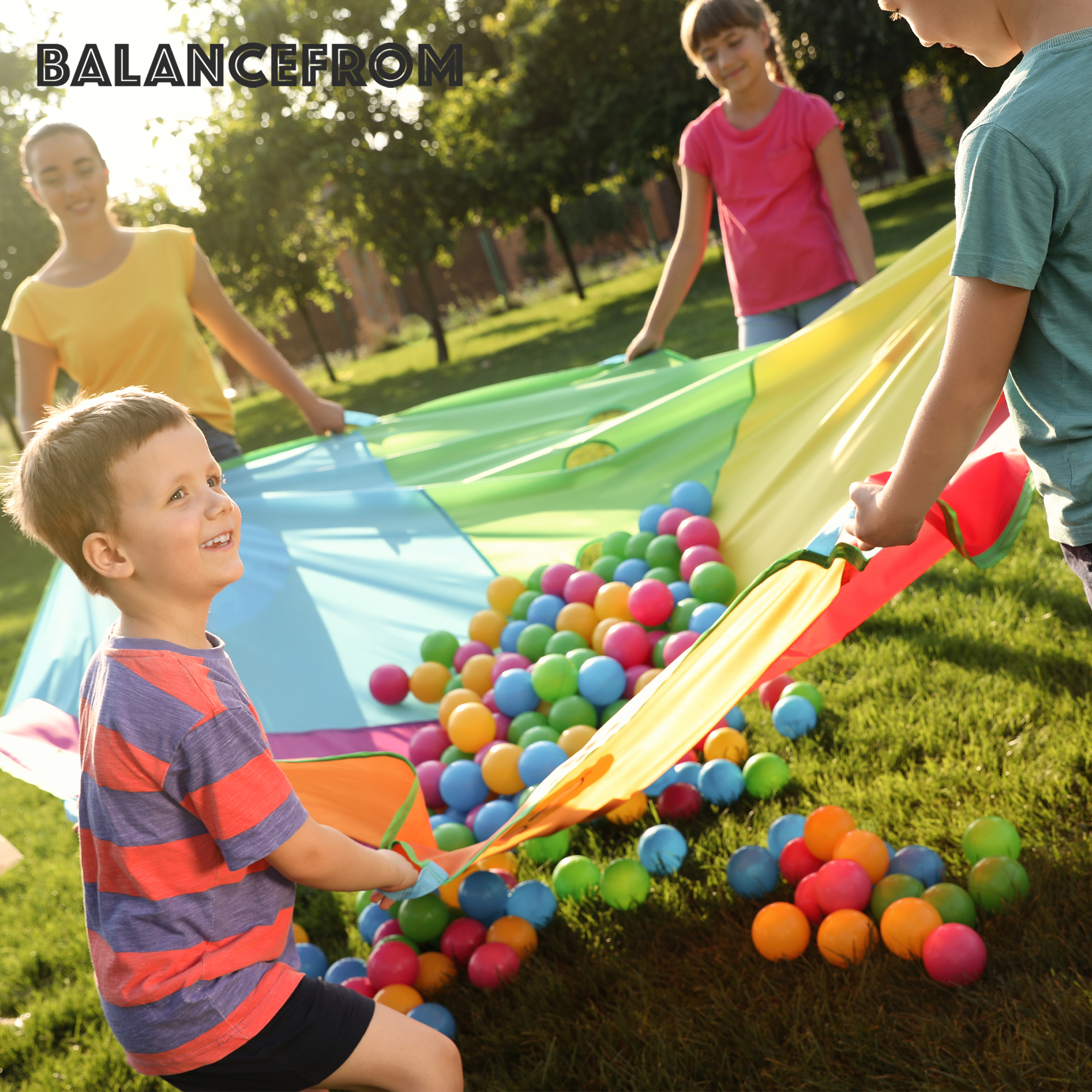 BalanceFrom Fitness 2.3 In Crush Proof Play Pit Balls w/ Storage Bag (For Parts) - VMInnovations