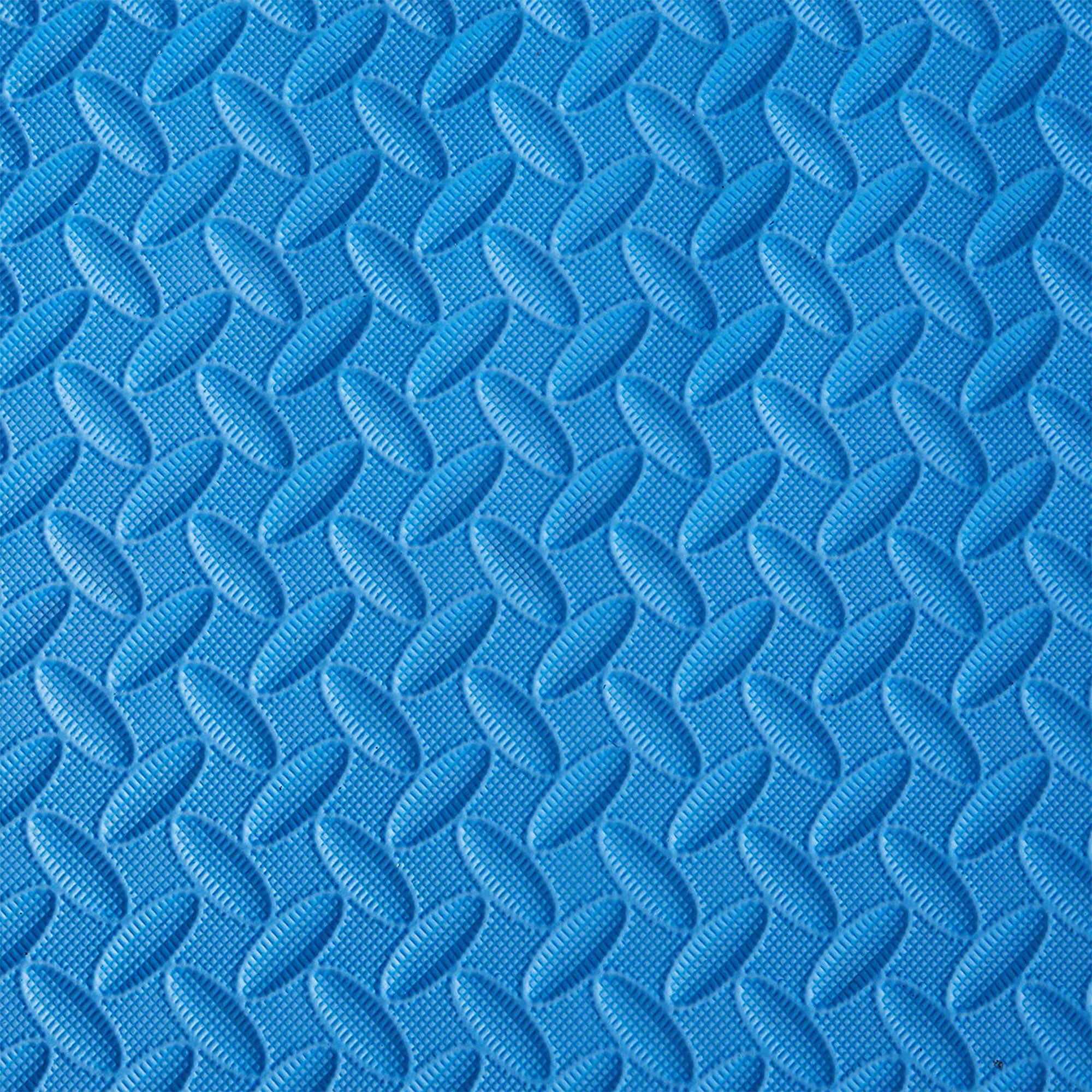 BalanceFrom Fitness 96 Sq Ft Interlocking EVA Foam Exercise Mat Tiles, Blue - VMInnovations