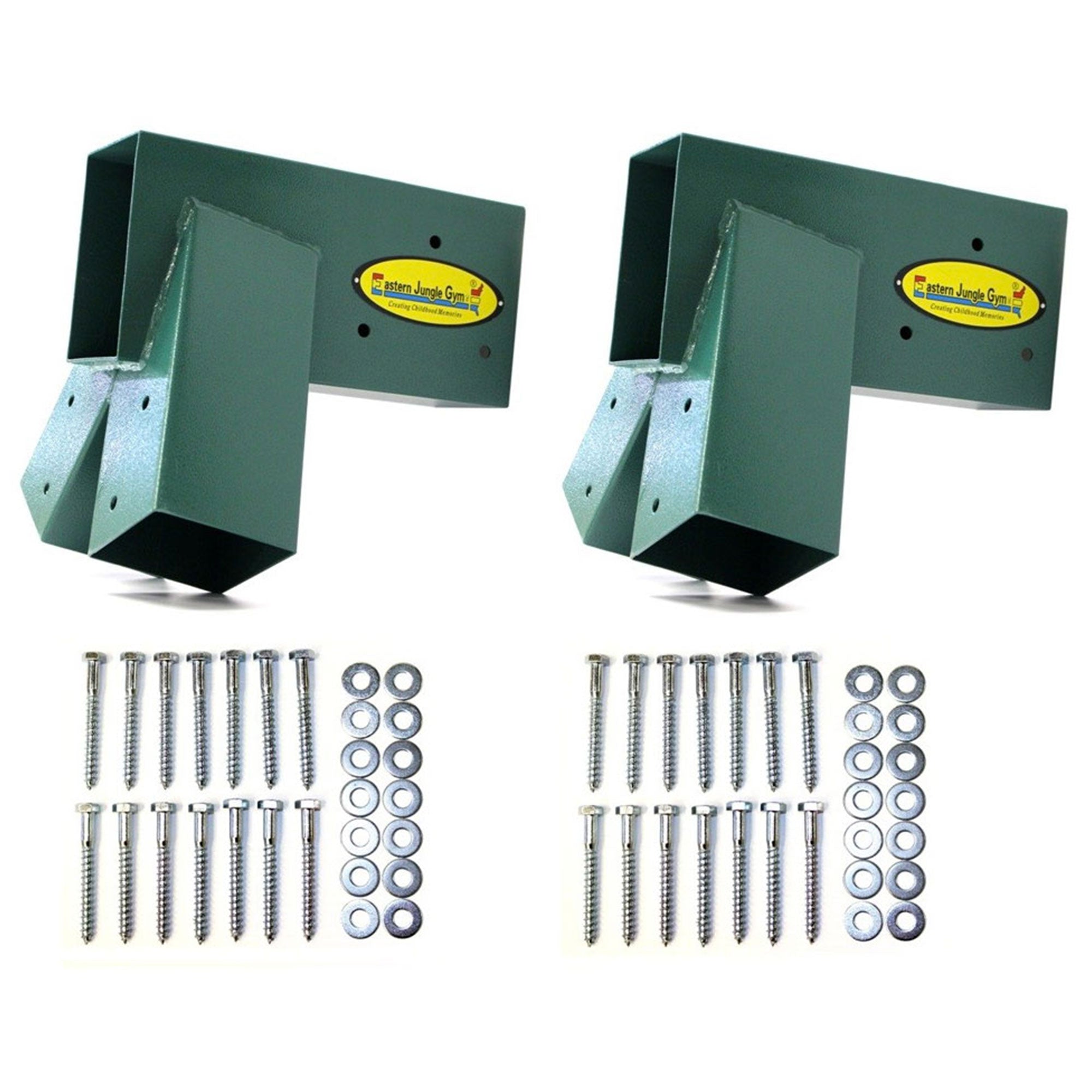 Eastern Jungle Gym Steel Easy 1-2-3 A Frame Steel Swing Set Bracket (2 Pack)