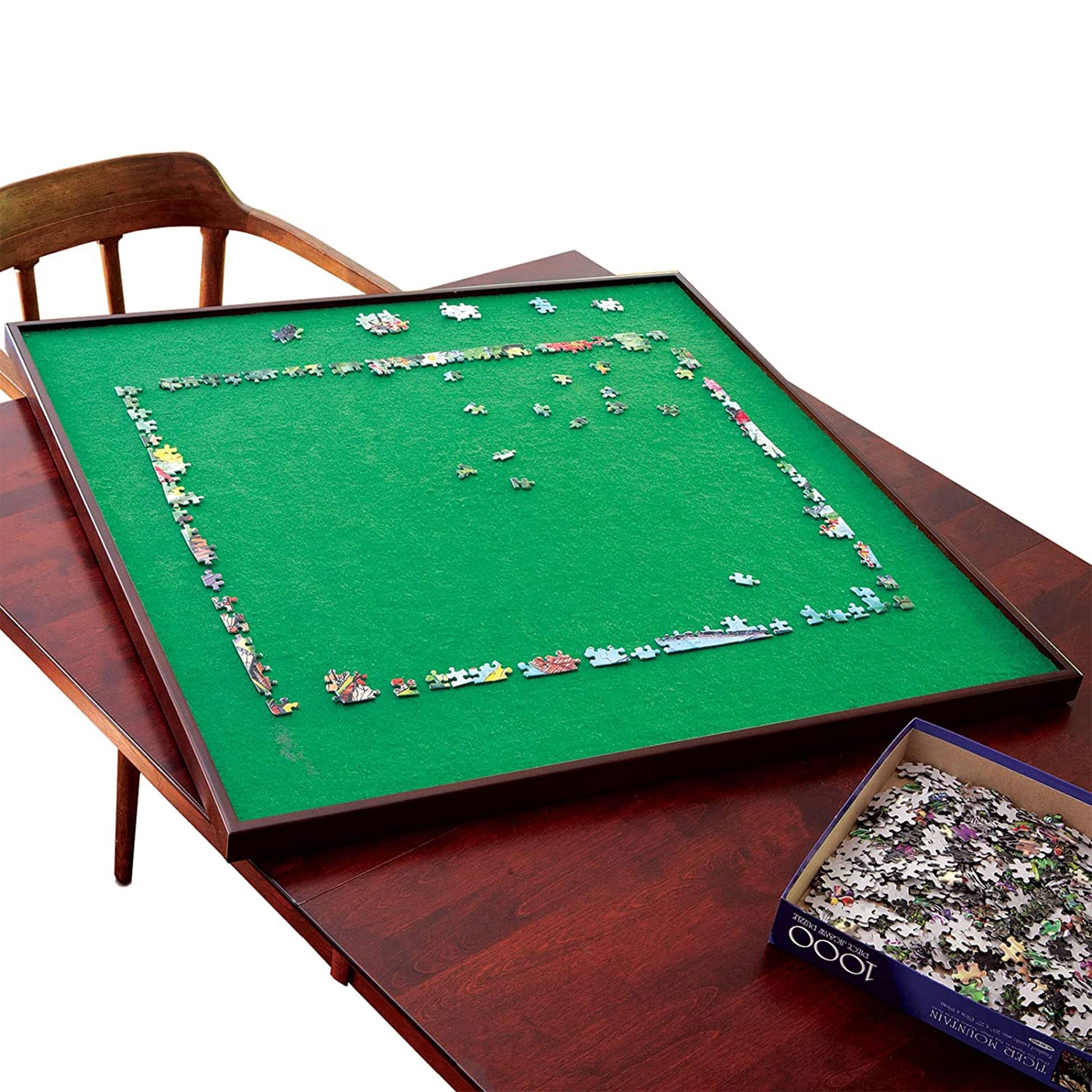 Bits and Pieces Square 1500 Piece Jigsaw Puzzle Board Spinner, 34 Inch Surface