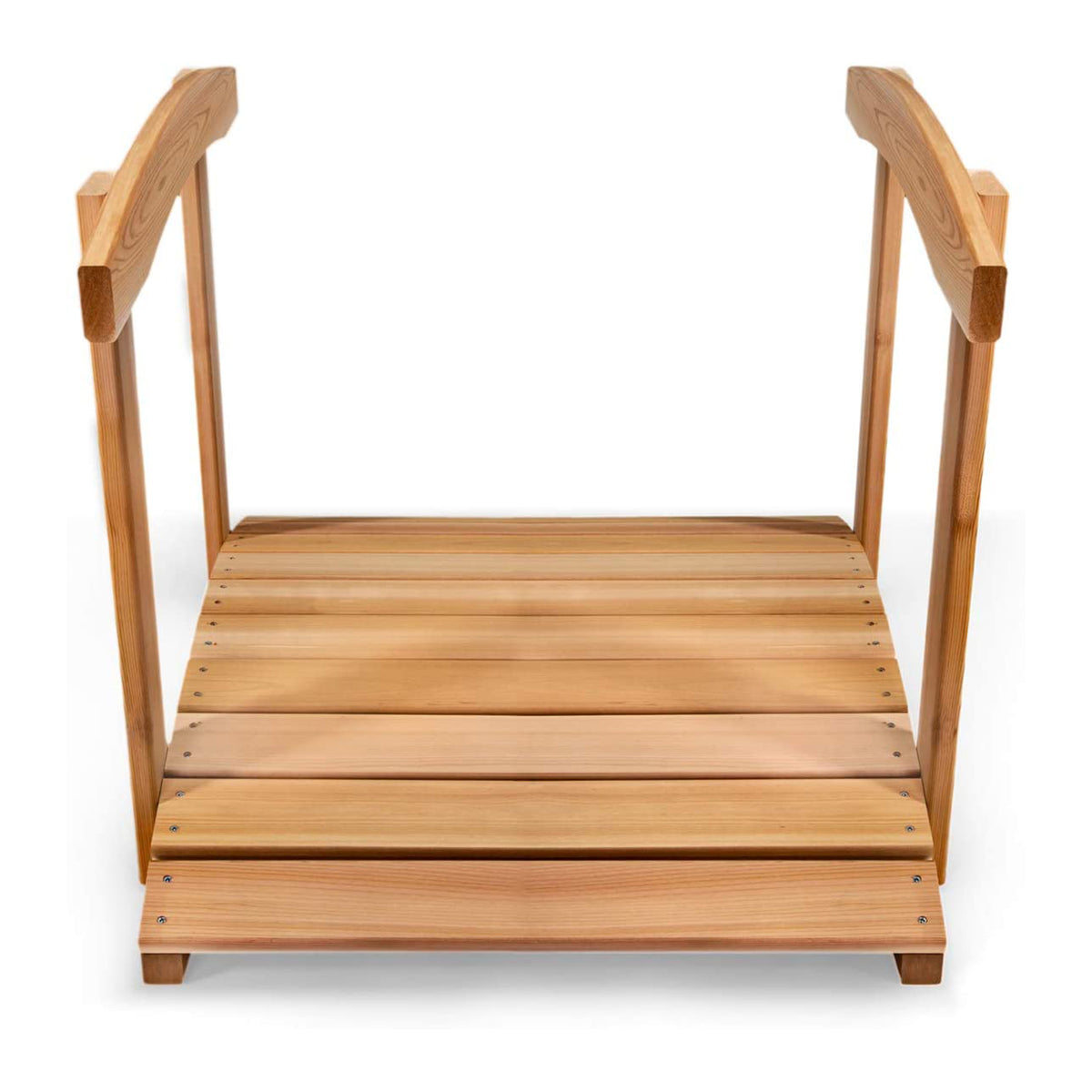All Things Cedar 3 Foot Natural Bridge with Side Rails (Open Box) - VMInnovations
