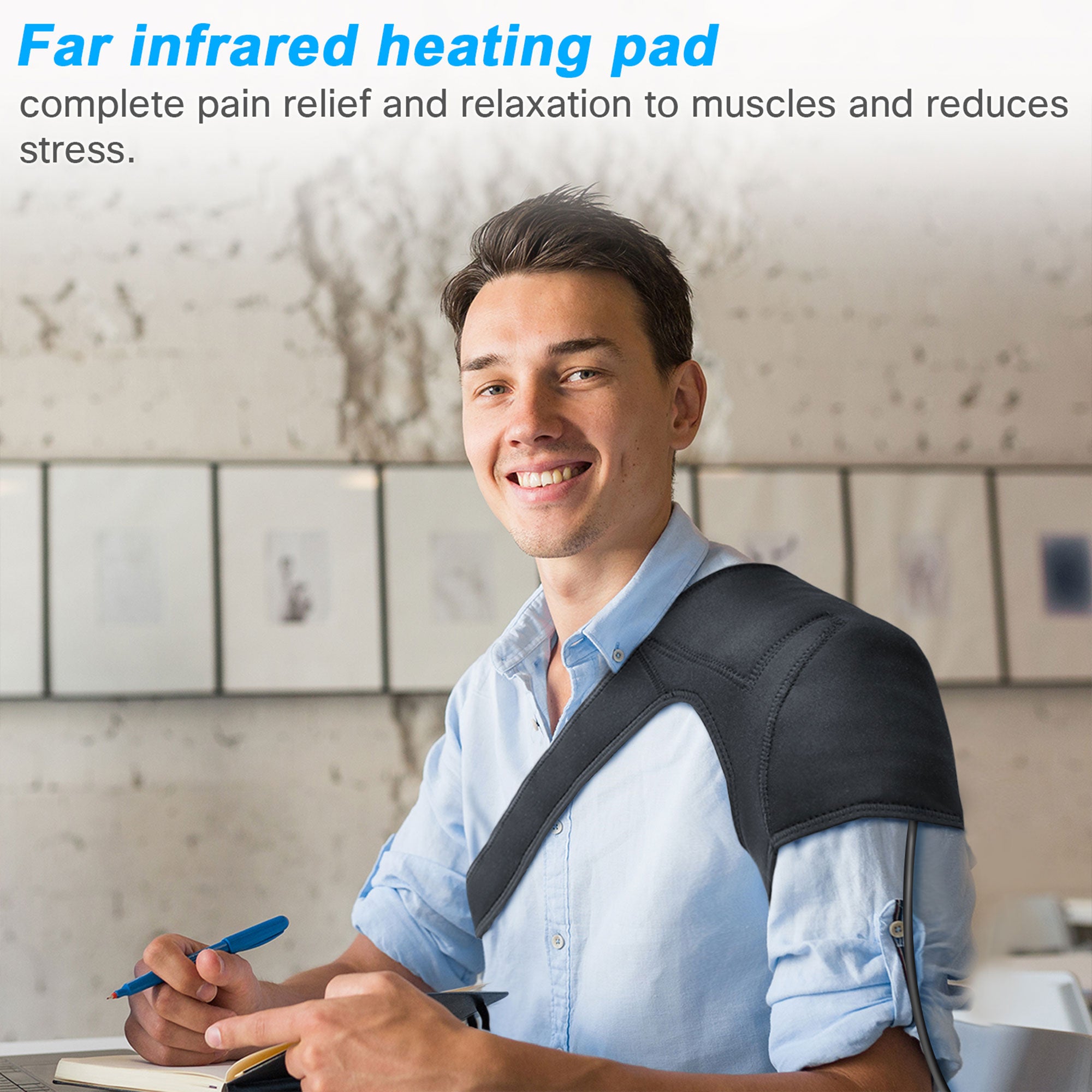 UTK Jade Stone Shoulder Pain Relief Heating Pad w/ Smart Controller (Used) - VMInnovations