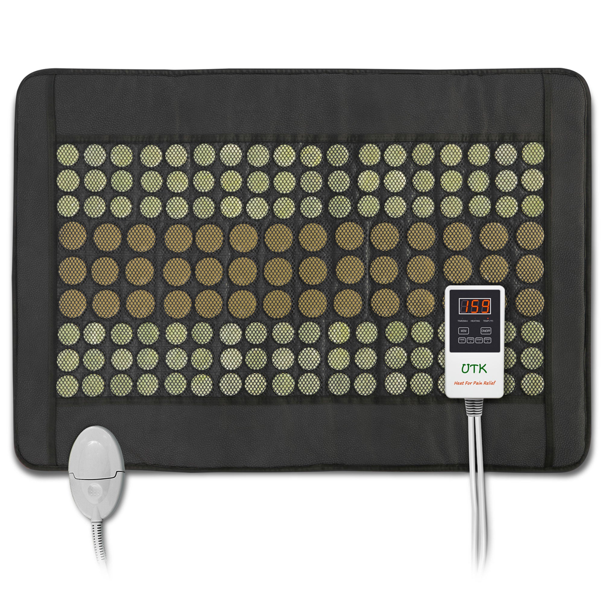 UTK 21 x 31 Inch Infrared Heating Pad w/Natural Jade & Tourmaline Stones (Used) - VMInnovations
