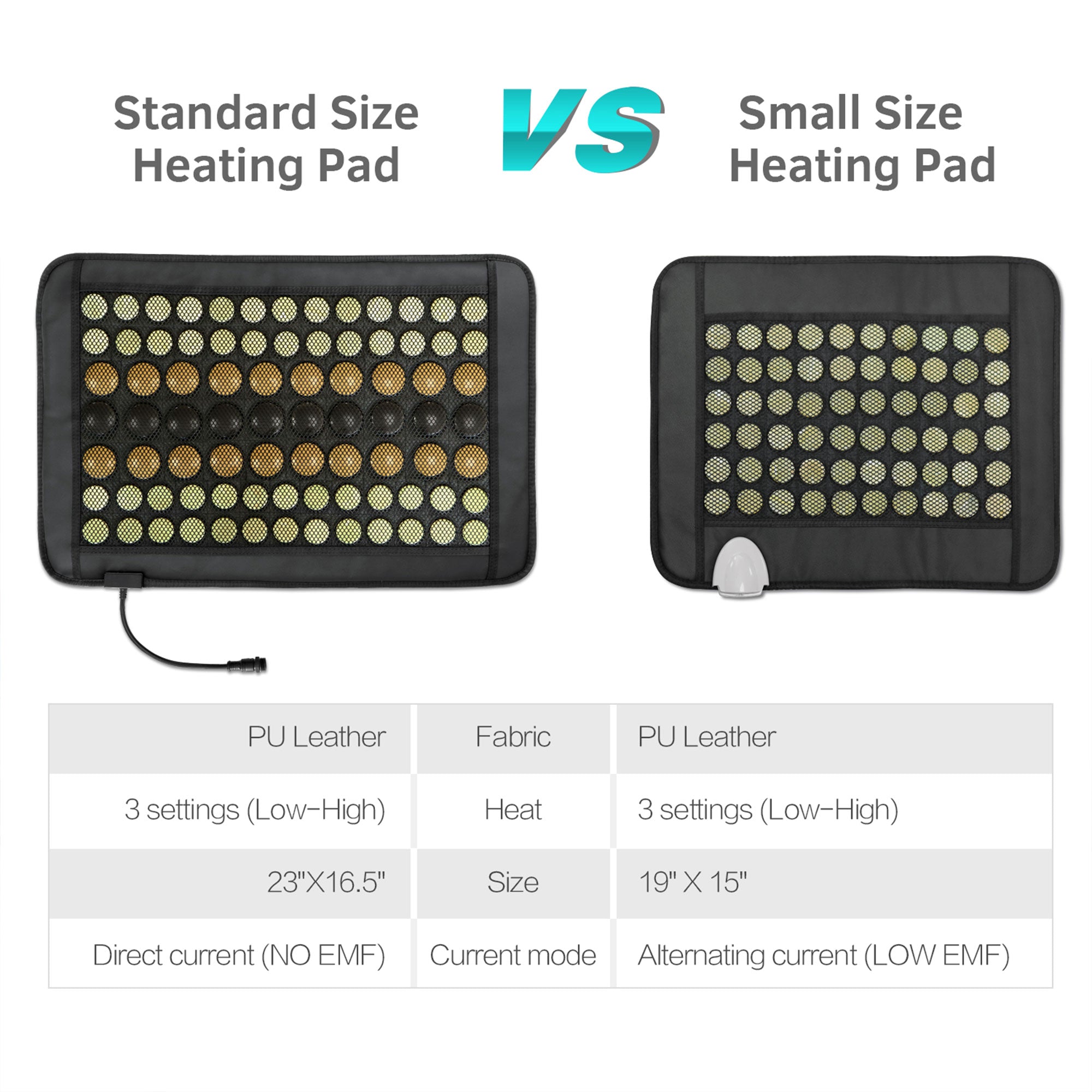 23.5 x 16 In Tourmaline Stone Infrared Pain Relief Heating Mat (Used) - VMInnovations