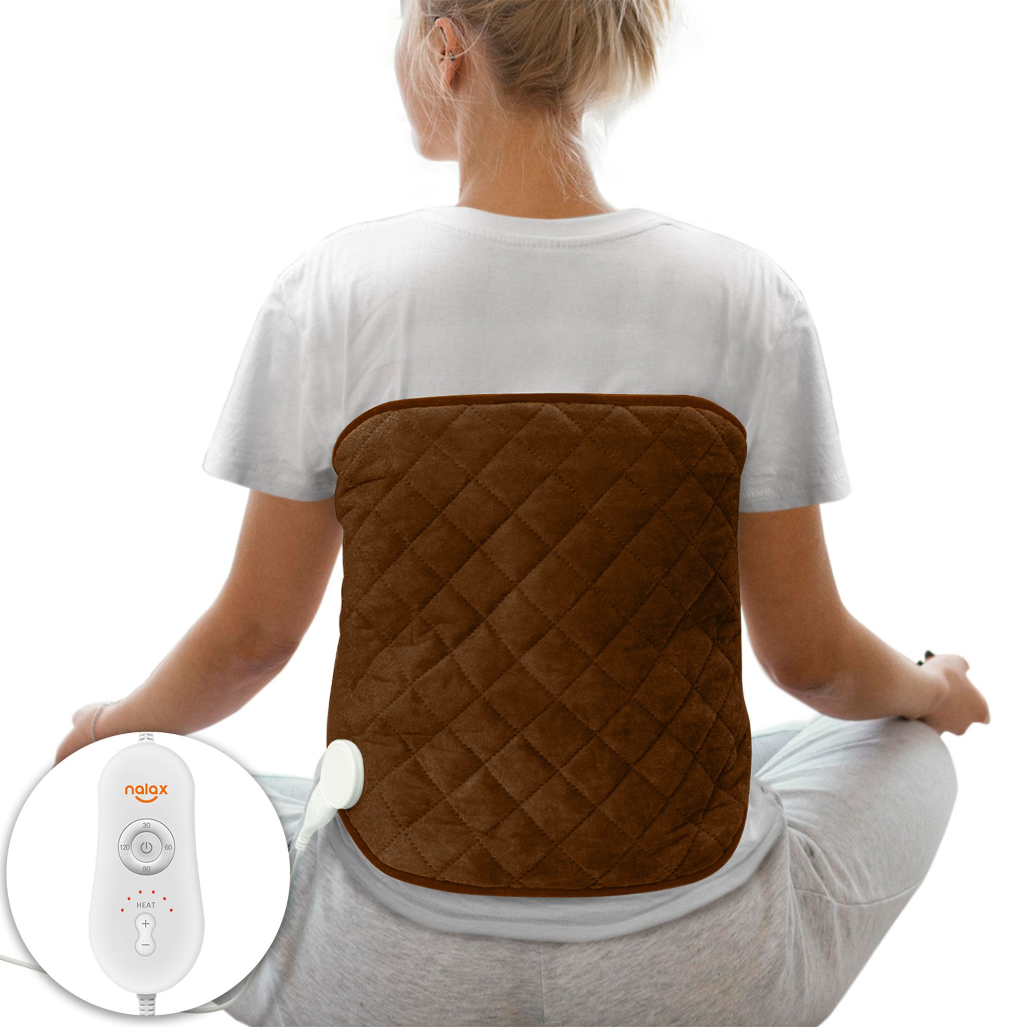 Nalax Lower Back Heating Pad w/ Adjustable Strap and Auto Shut Off (Open Box) - VMInnovations