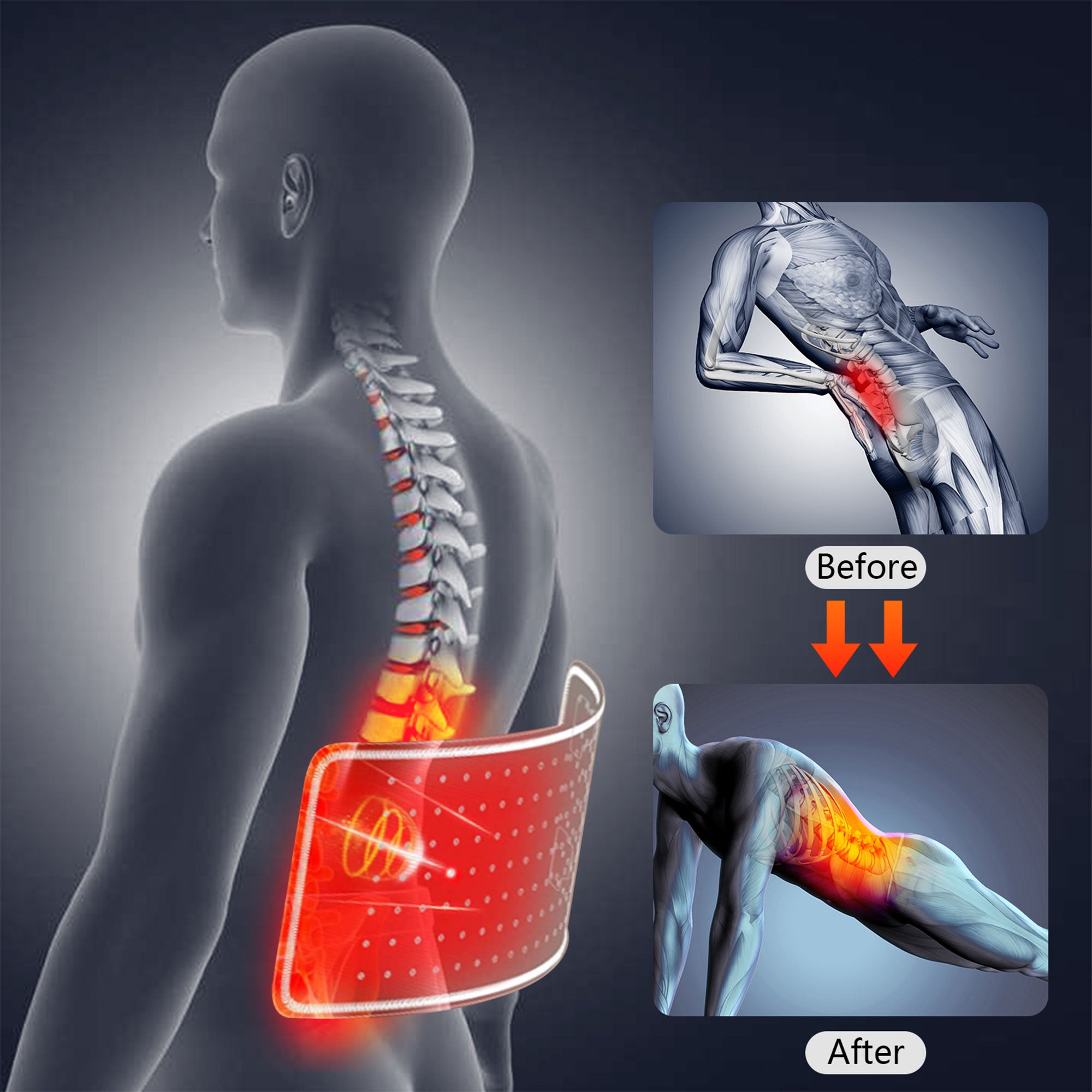 660nm Red Light & 850nm Near Infrared Therapy Belt w/ Auto Shutoff (Used) - VMInnovations