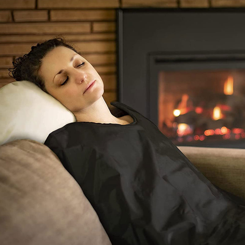 1Love Health Professional Grade Nylon Far Infrared ZERO EMF Sauna Blanket, Black