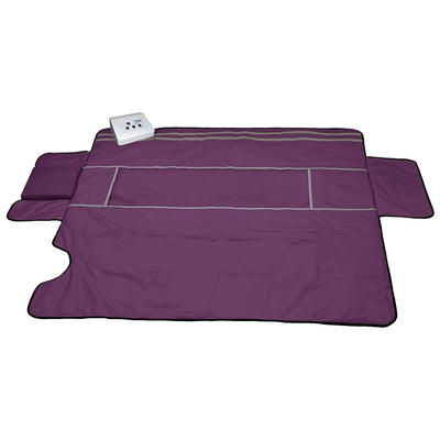 1Love Waterproof Nylon Sauna Blanket with Complete Durable Coverage, Purple