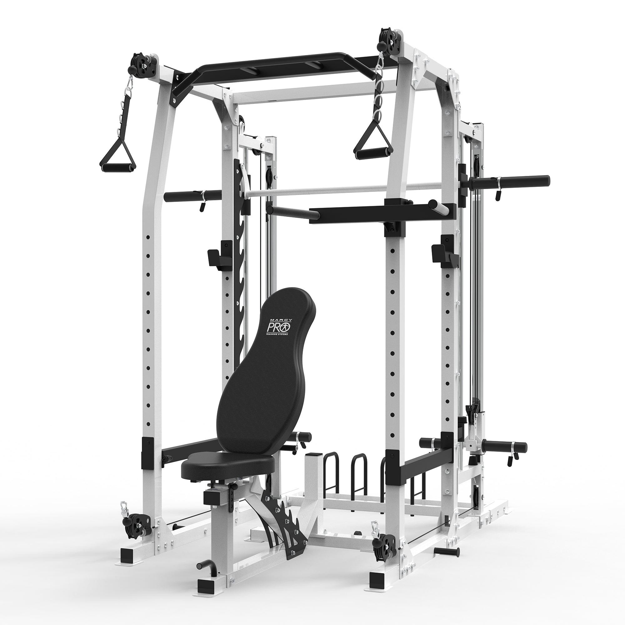Marcy SM-7362 Pro Smith Machine Home Gym System for Full Body Training, Black