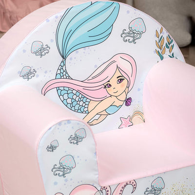 Delsit Machine Washable Lightweight Toddler Reading Armchair, Adorable Elephant