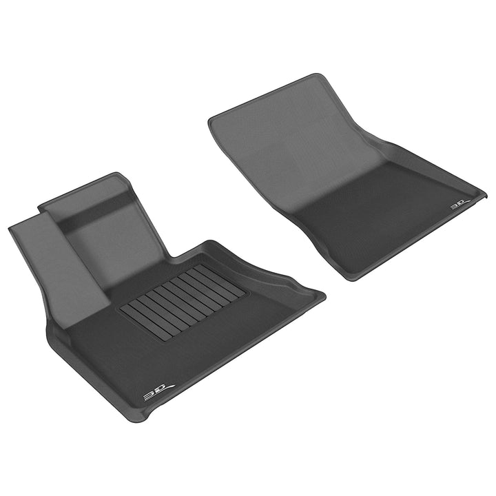 3D MAXpider Kagu Series Custom 2 Piece Front Floor Mats, 2014-2018 BMW X5, Black - VMInnovations